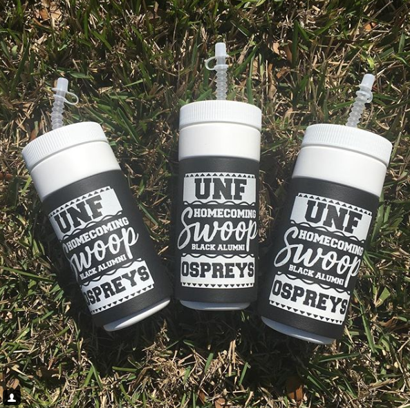 Cups designed by Daisy White for Black Alumni Weekend 2018