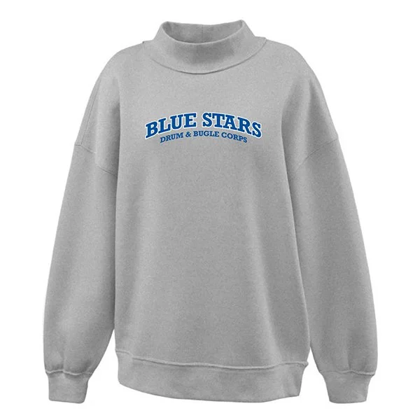 Grey Mockneck Sweatshirt