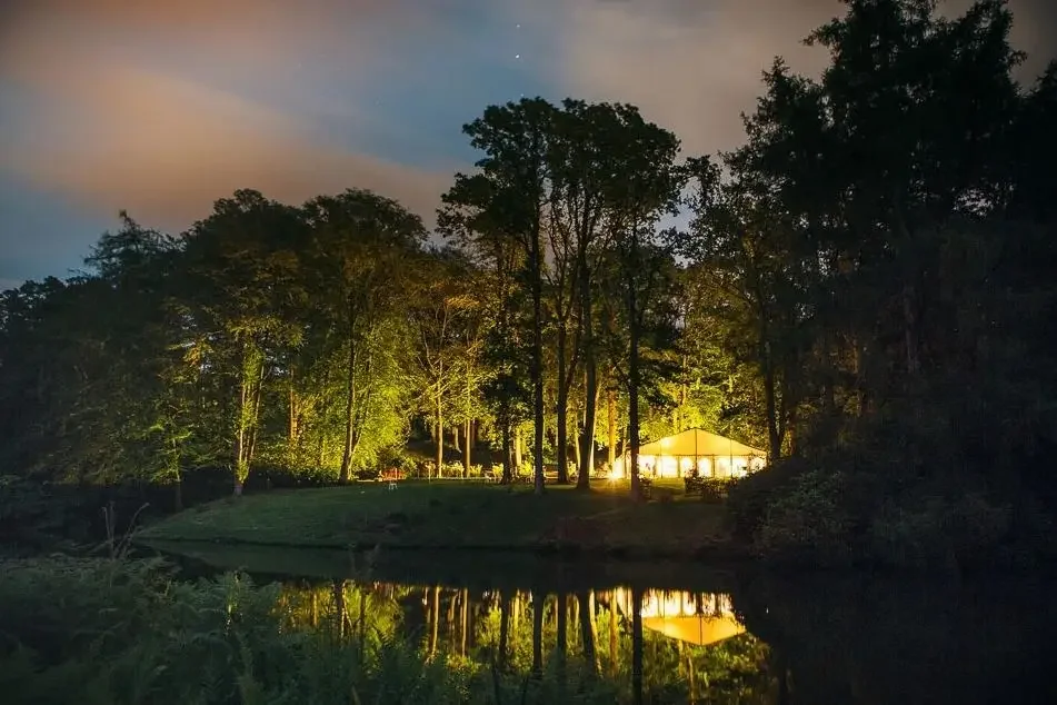 Marquee at The Hyde Estate at Night