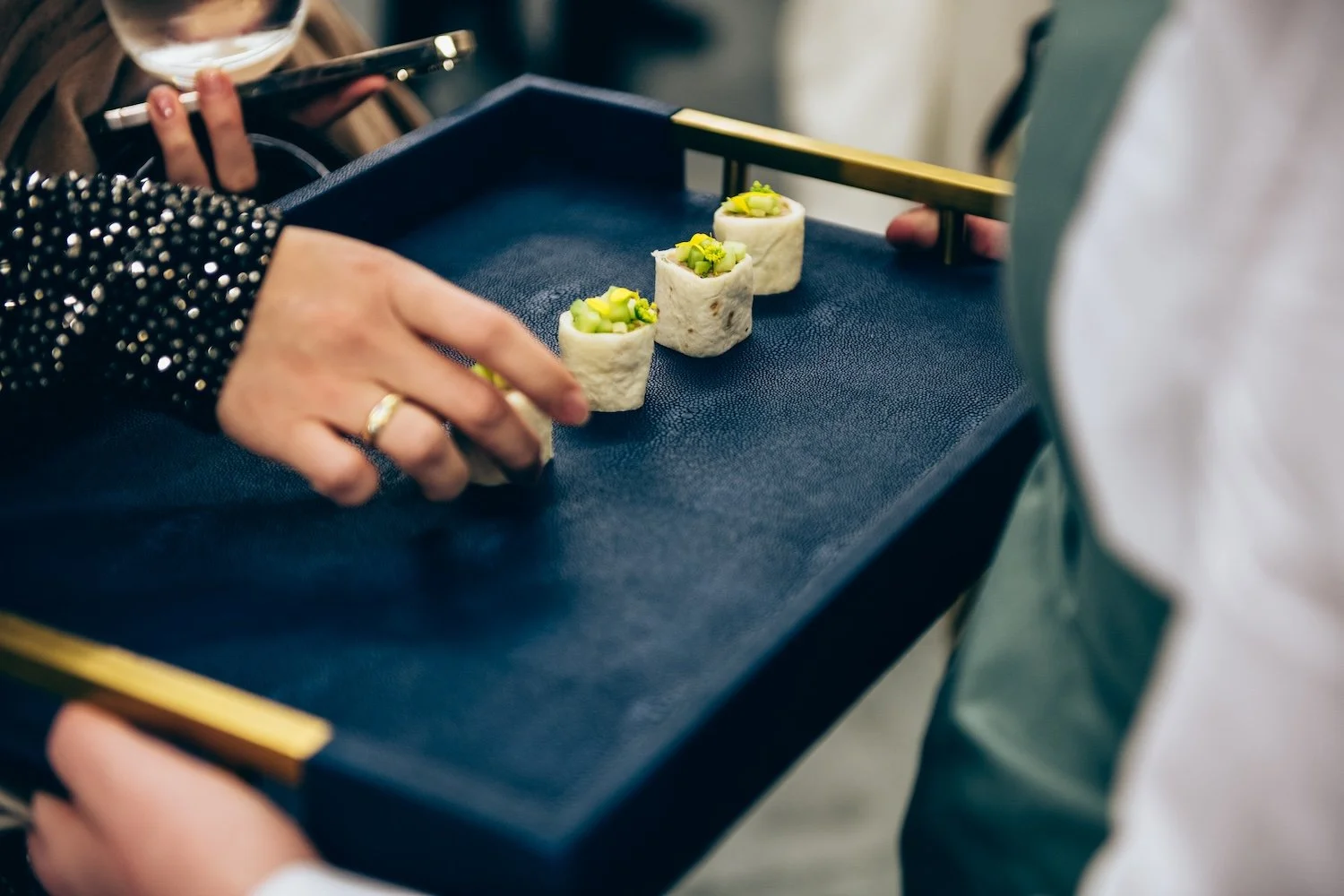 Canapé Catering at Gallery Event