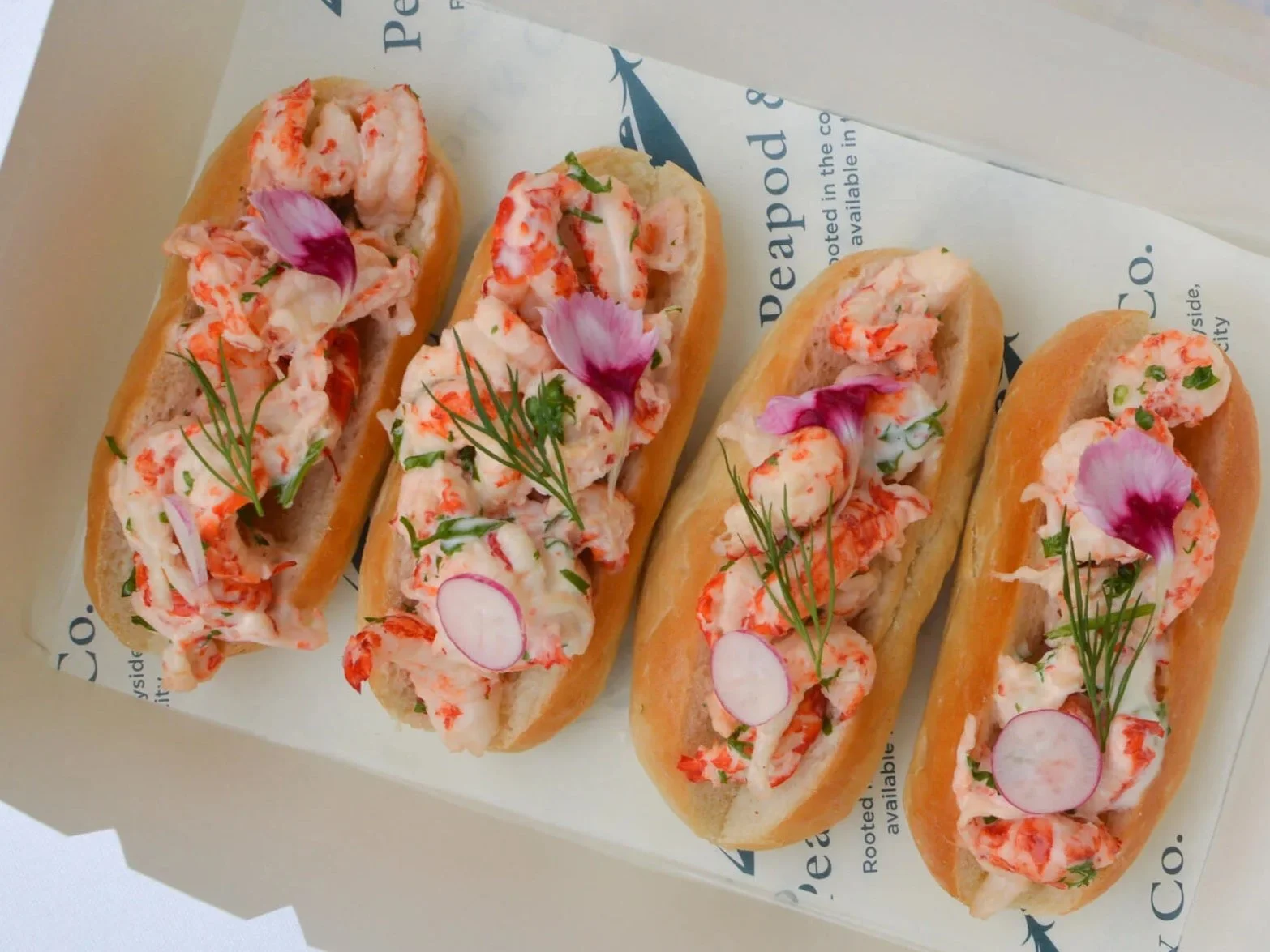 Lobster and Shrimp Rolls at Peapod & Co.