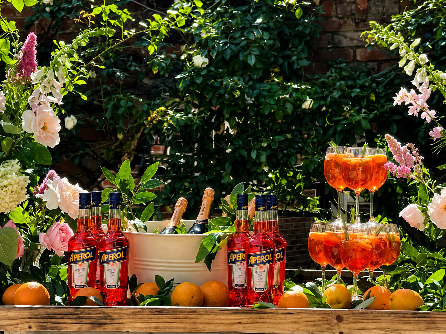 Aperol Bar Drinks Station for Events and Weddings
