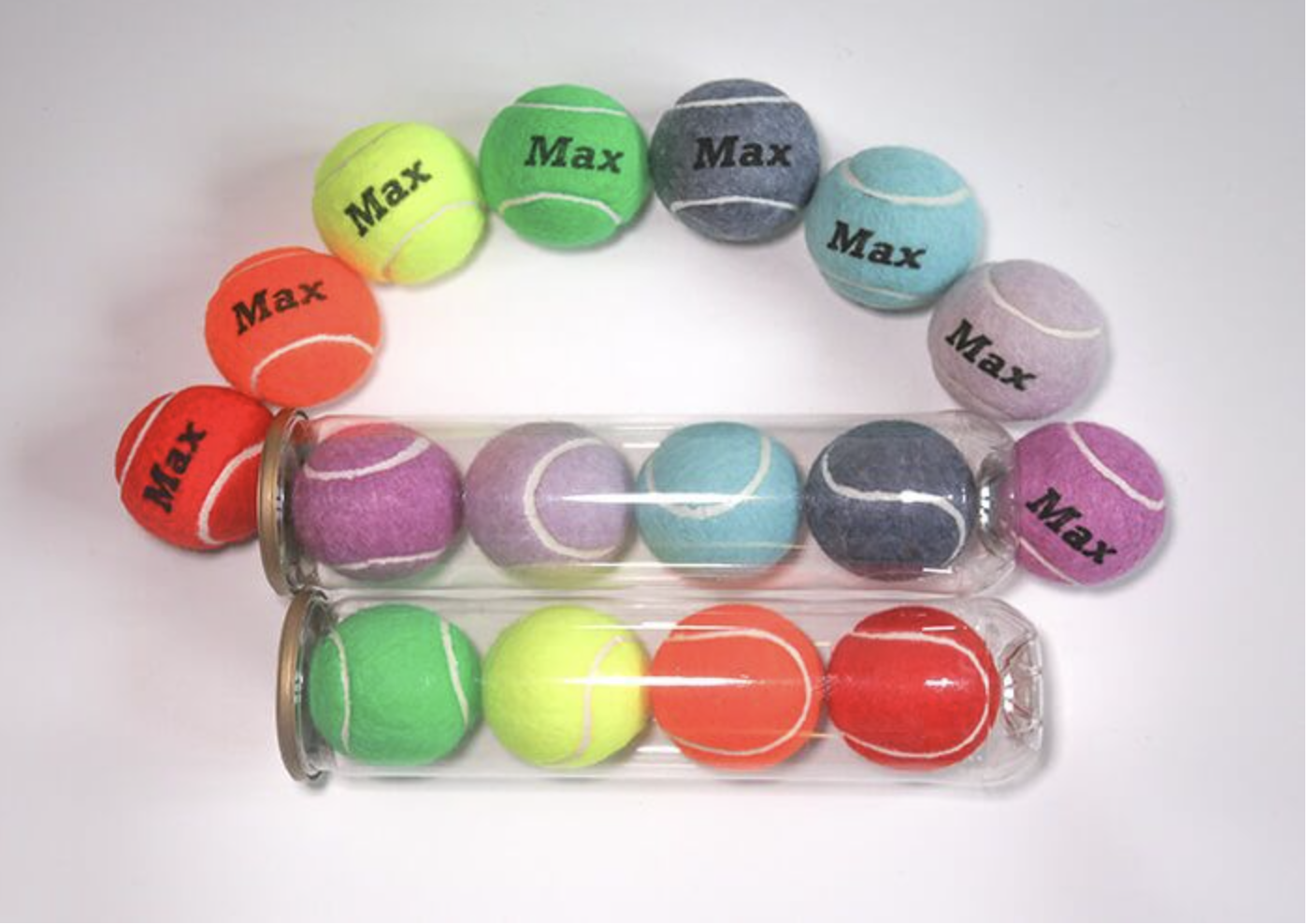 Coloured Tennis Ball Selection