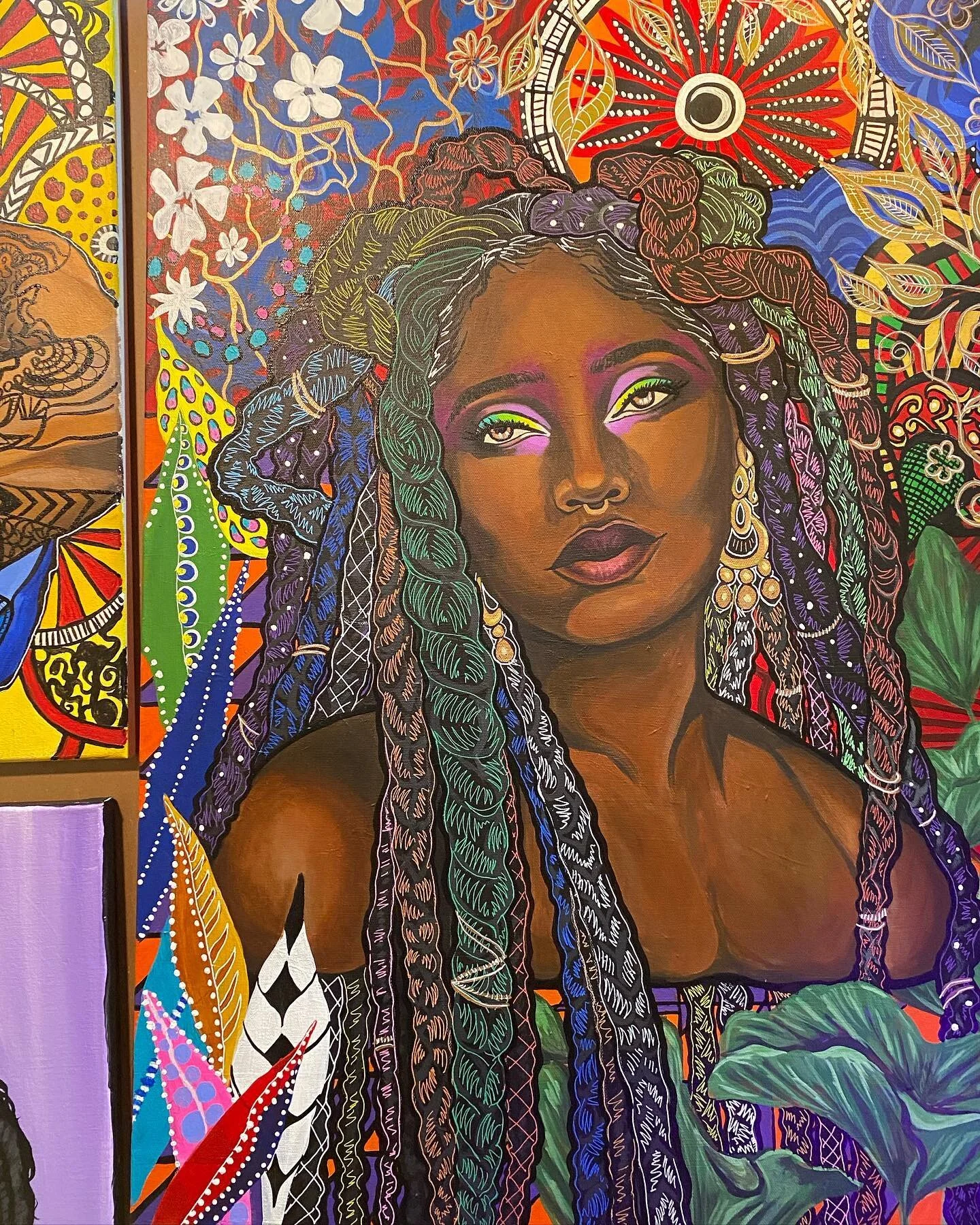 First art show of the year 💖💫
-
-
-
#artshow #artistsoninstagram #artwork art #artist #dmvartist #pancakesandbooze #painting #blackart #artistlife