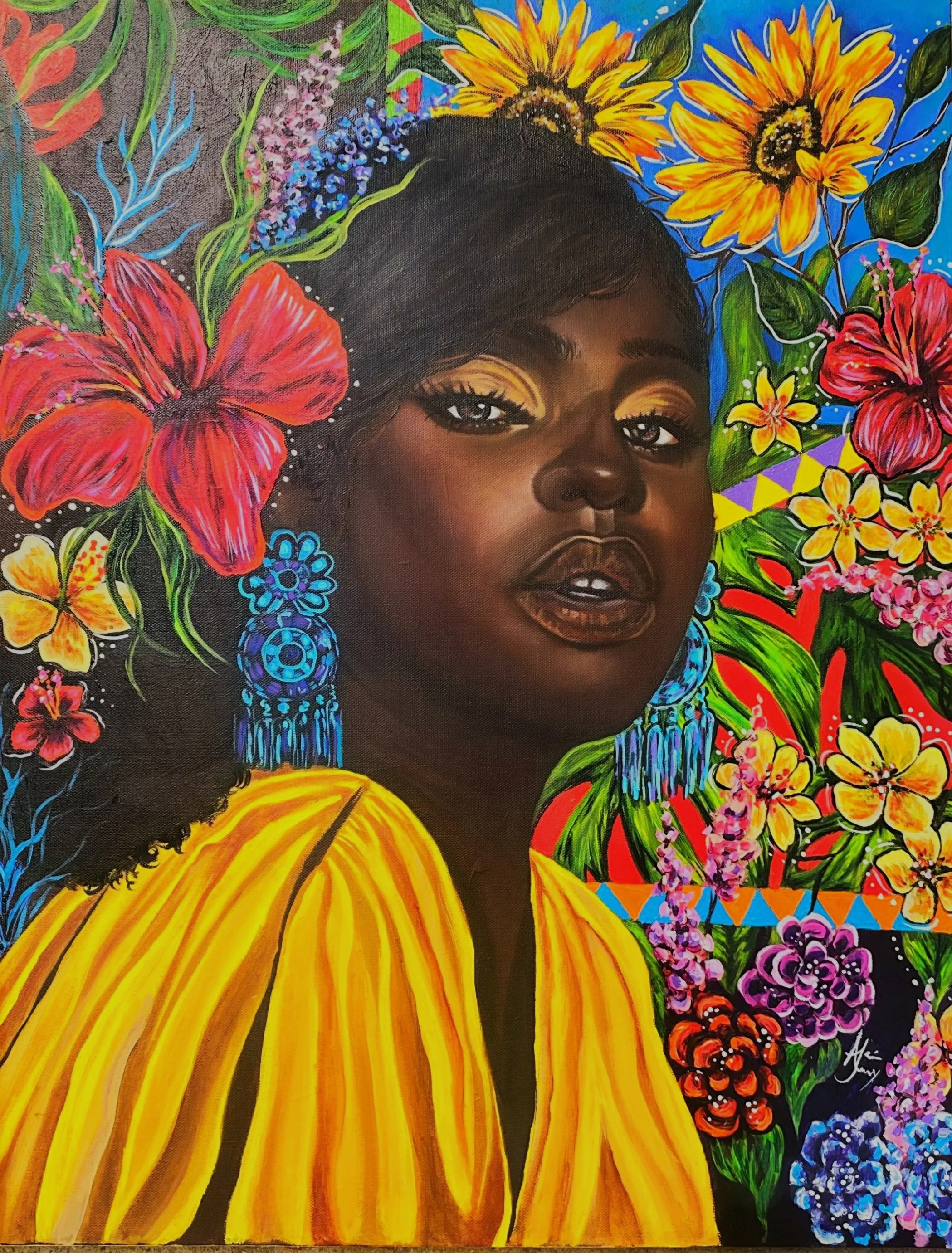 "Where Memory Flowers"
2024
Acrylic on Canvas
18 x 24 in
