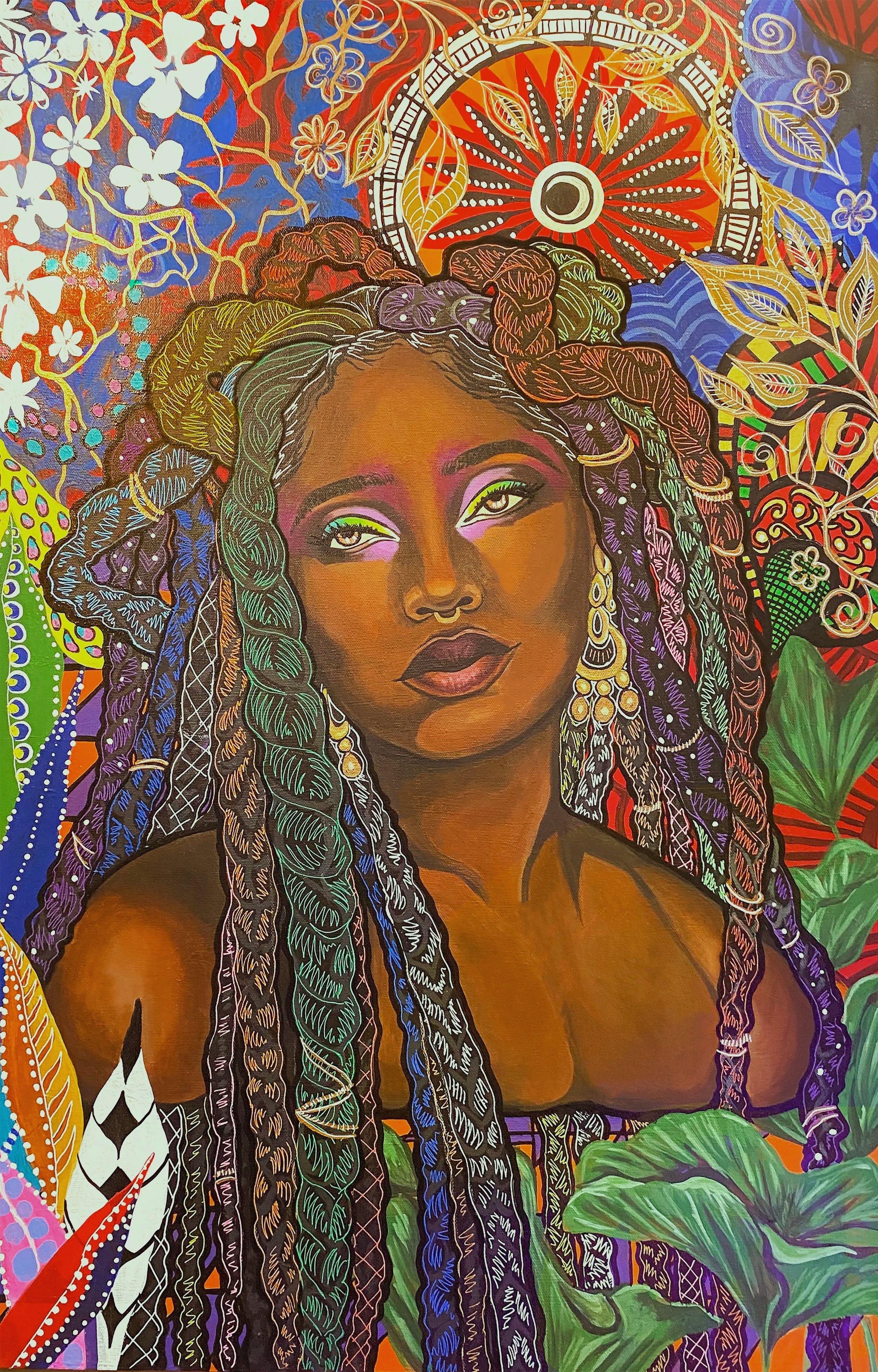 "Zoelle"
2024
Acrylic on Canvas
20 x 30 in