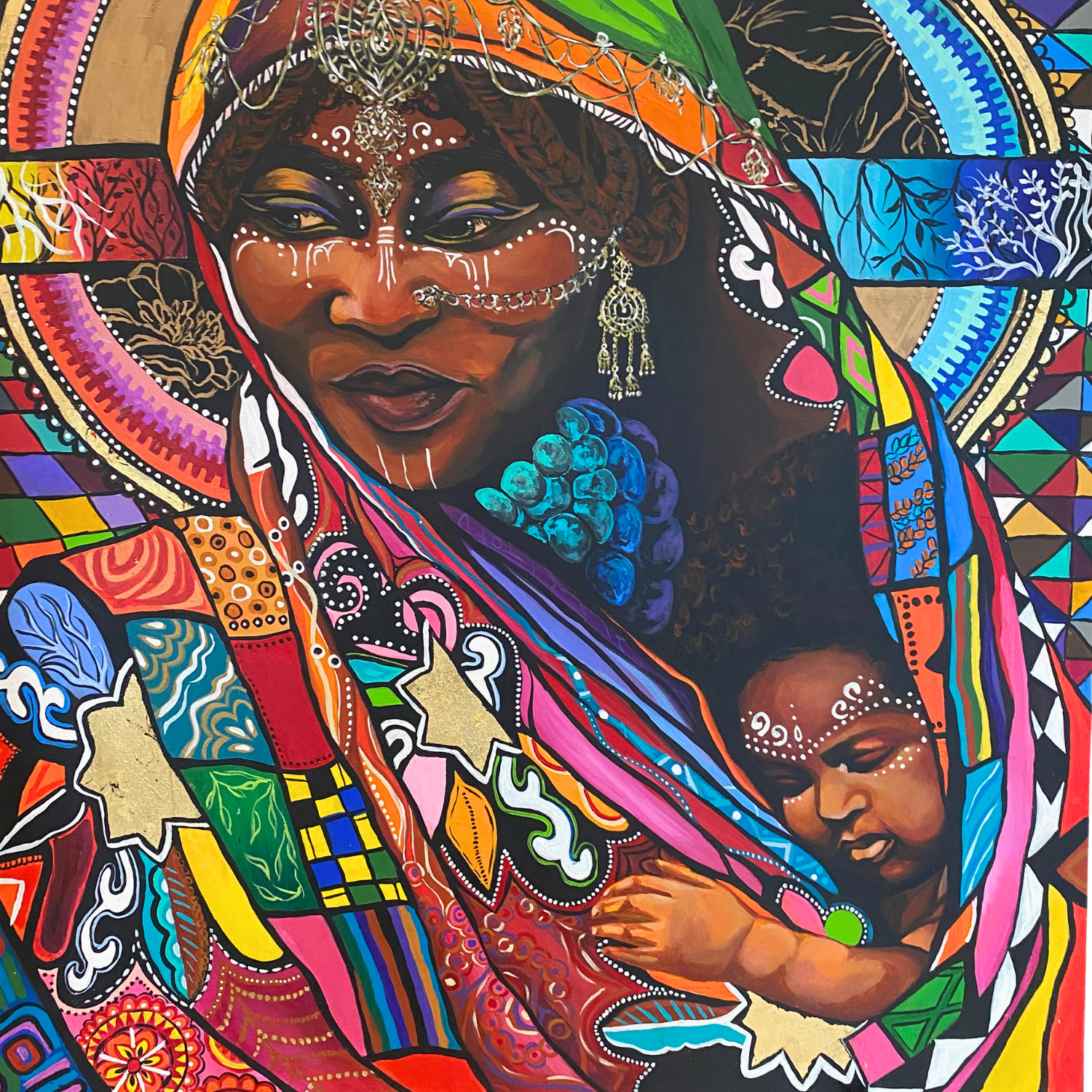 Mother's Cloth 2023
Acrylic on canvas
30 x 30