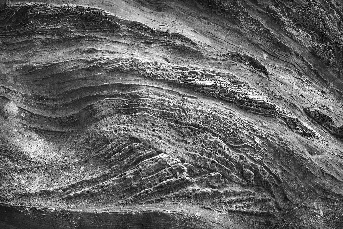 Honeycomb Weathered Black Hand Sandstone, Chapel Cave, Hocking Hills S.P., Ohio