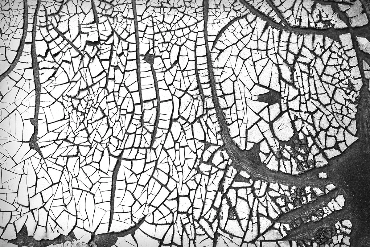 Cracked Paint II, Rust, Old Passenger Train Car interior, Nelsonville, Ohio