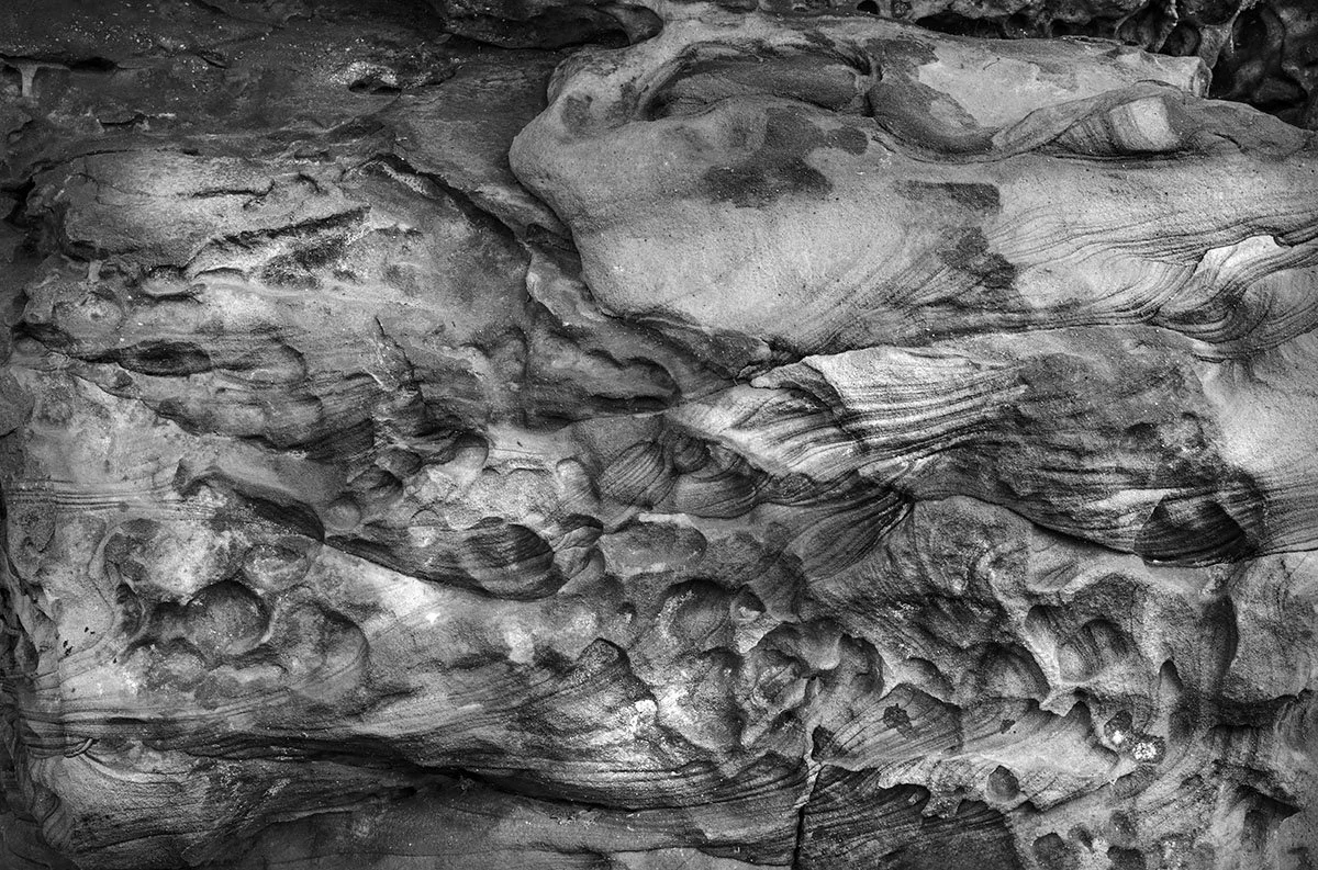 Black Hand Sandstone Detail IV, Ledges Trail, Cuyahoga Valley N.P., Ohio