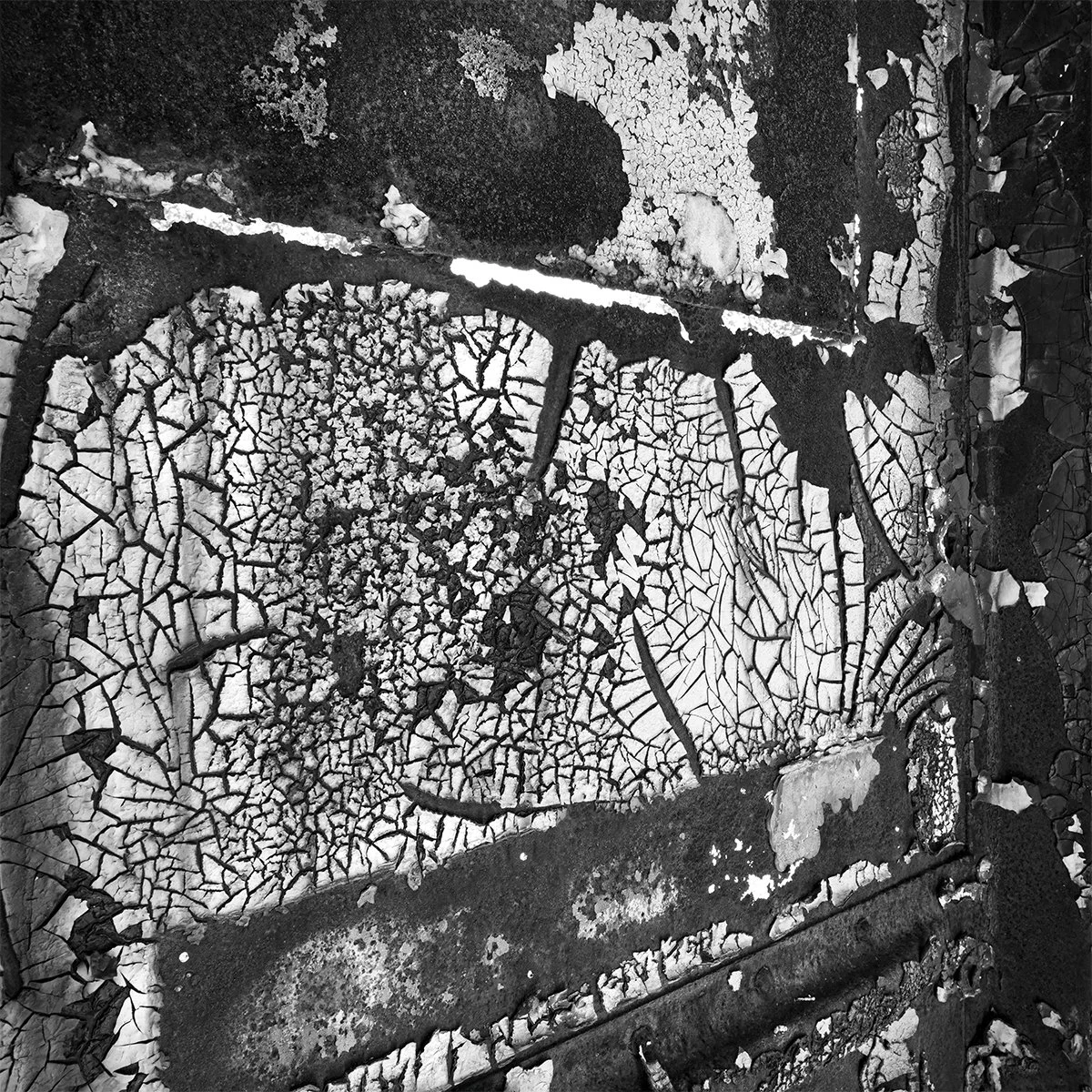 Train Car Rust, Cracking & Peeling Paint, Hocking Valley Railway Yard, Nelsonville, Ohio