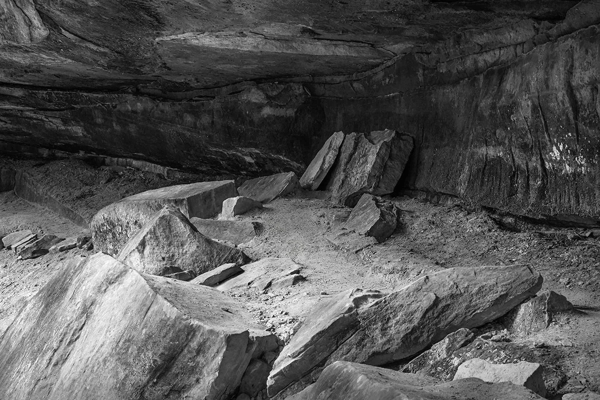 Salt Peter Cave Detail, Honeycomb Rocks Nature Preserve, Ohio