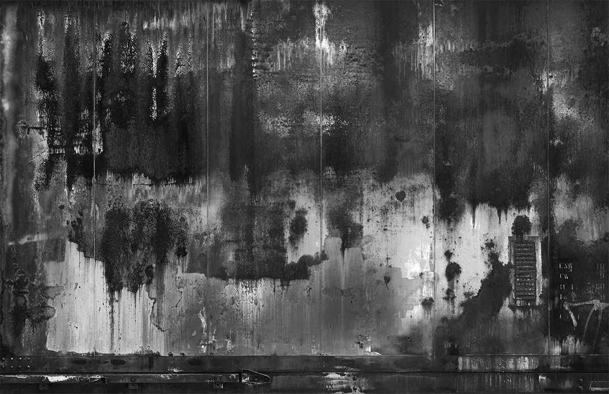 Abstract Rust, Train car Wall, Nelsonville, Ohio