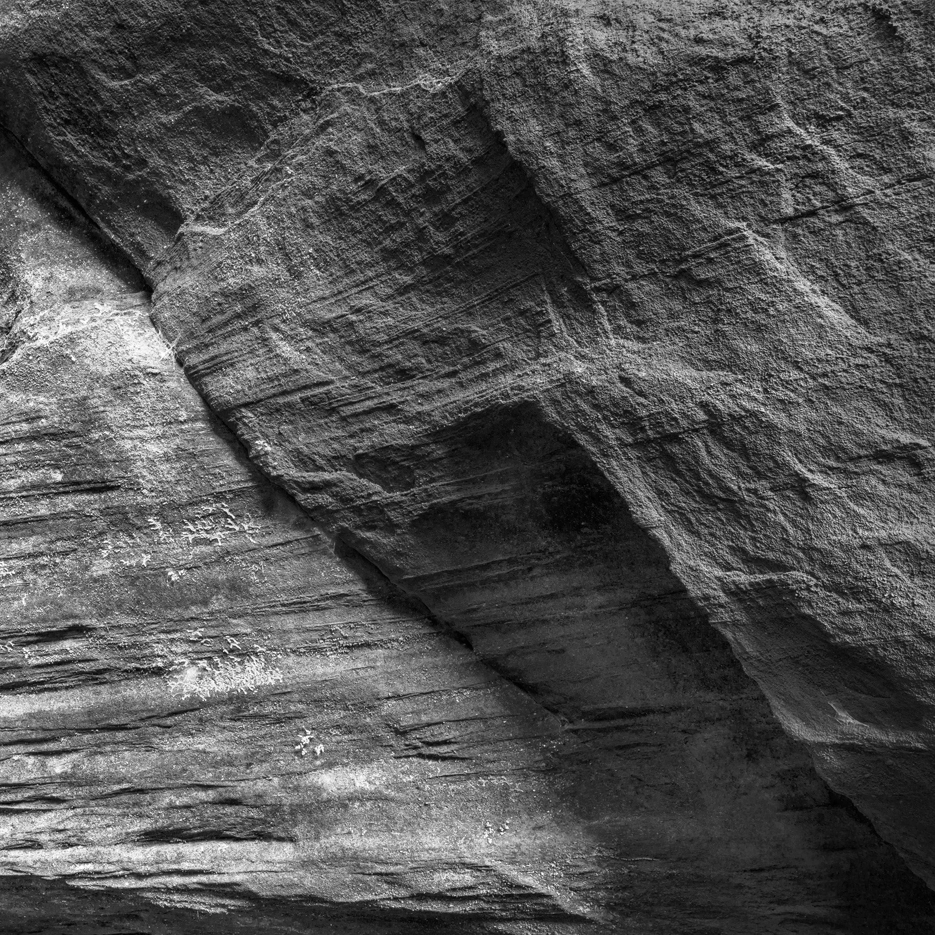 Black Hand Sandstone Detail, Rock House, Hocking Hills S.P., Ohio