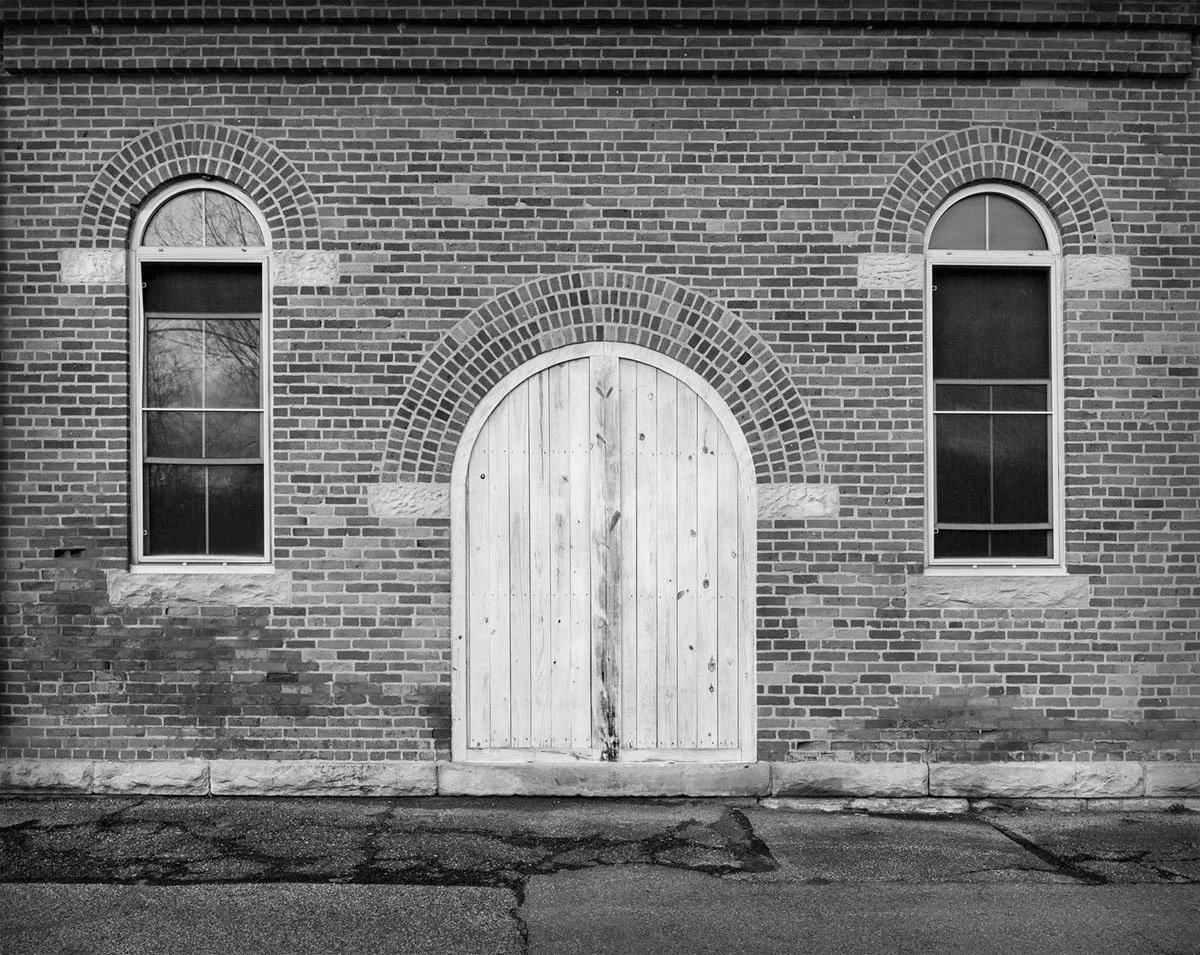 Wood Door, Brick Wall, Windows, Water Plant, Marysville, Ohio