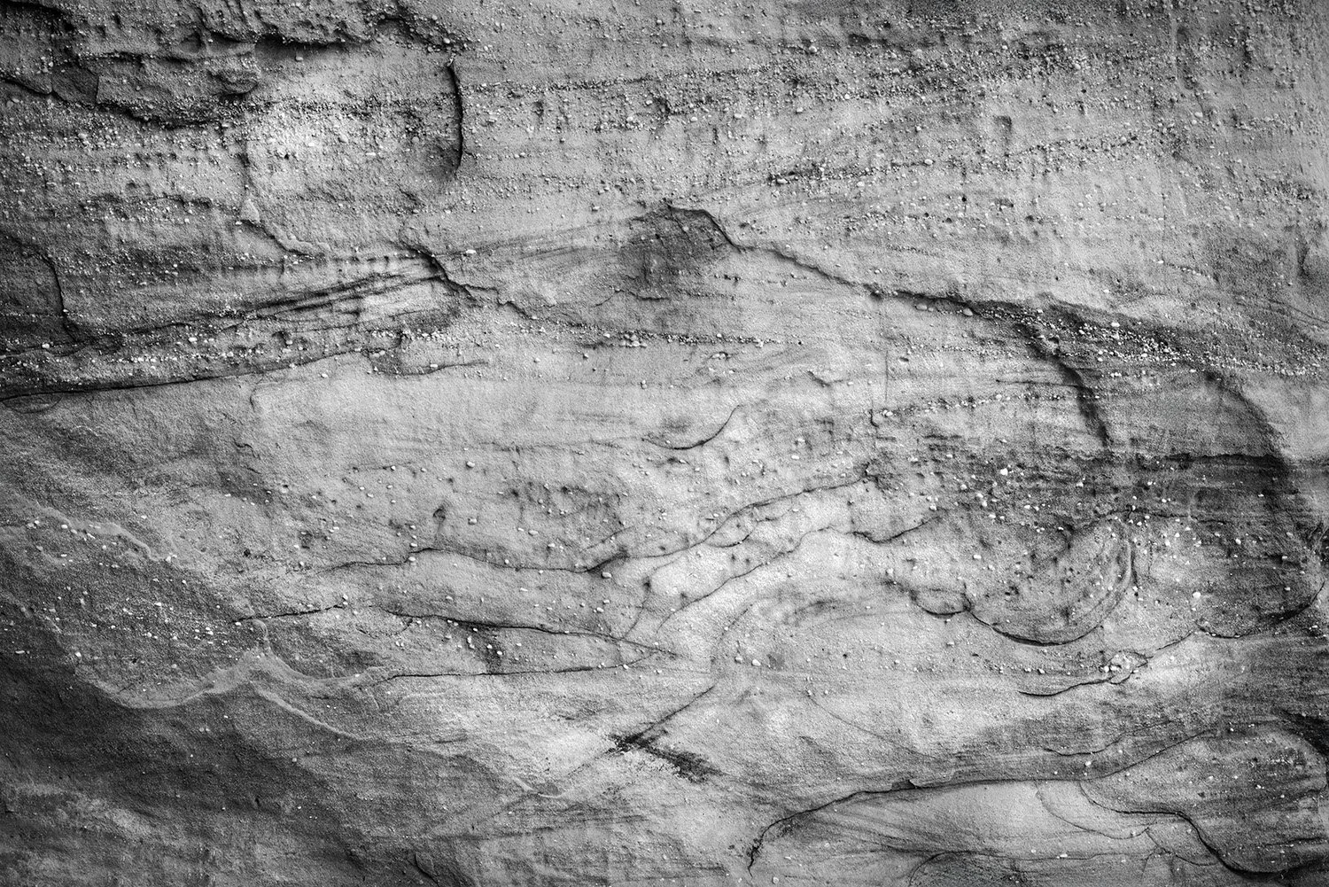 Black Hand Sandstone Detail II, Ledges Trail, Cuyahoga Valley N.P., Ohio