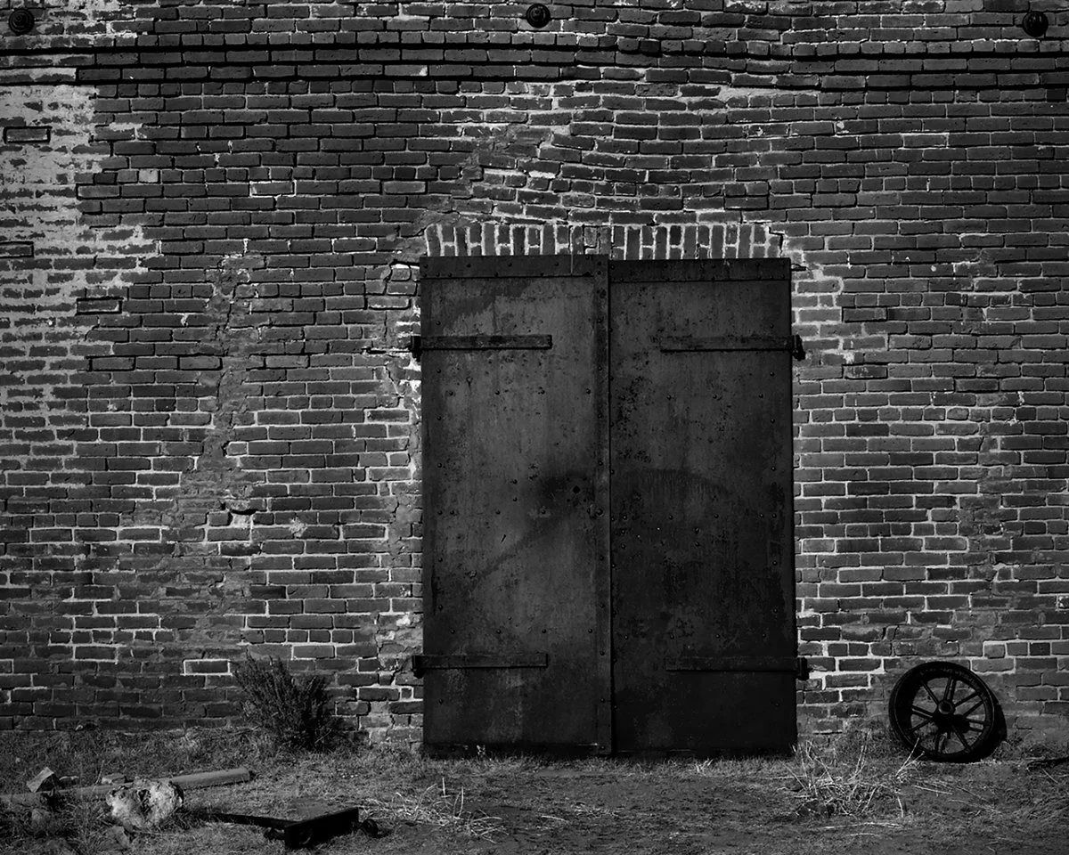 Iron Door, Brick Wall, Bodie, California