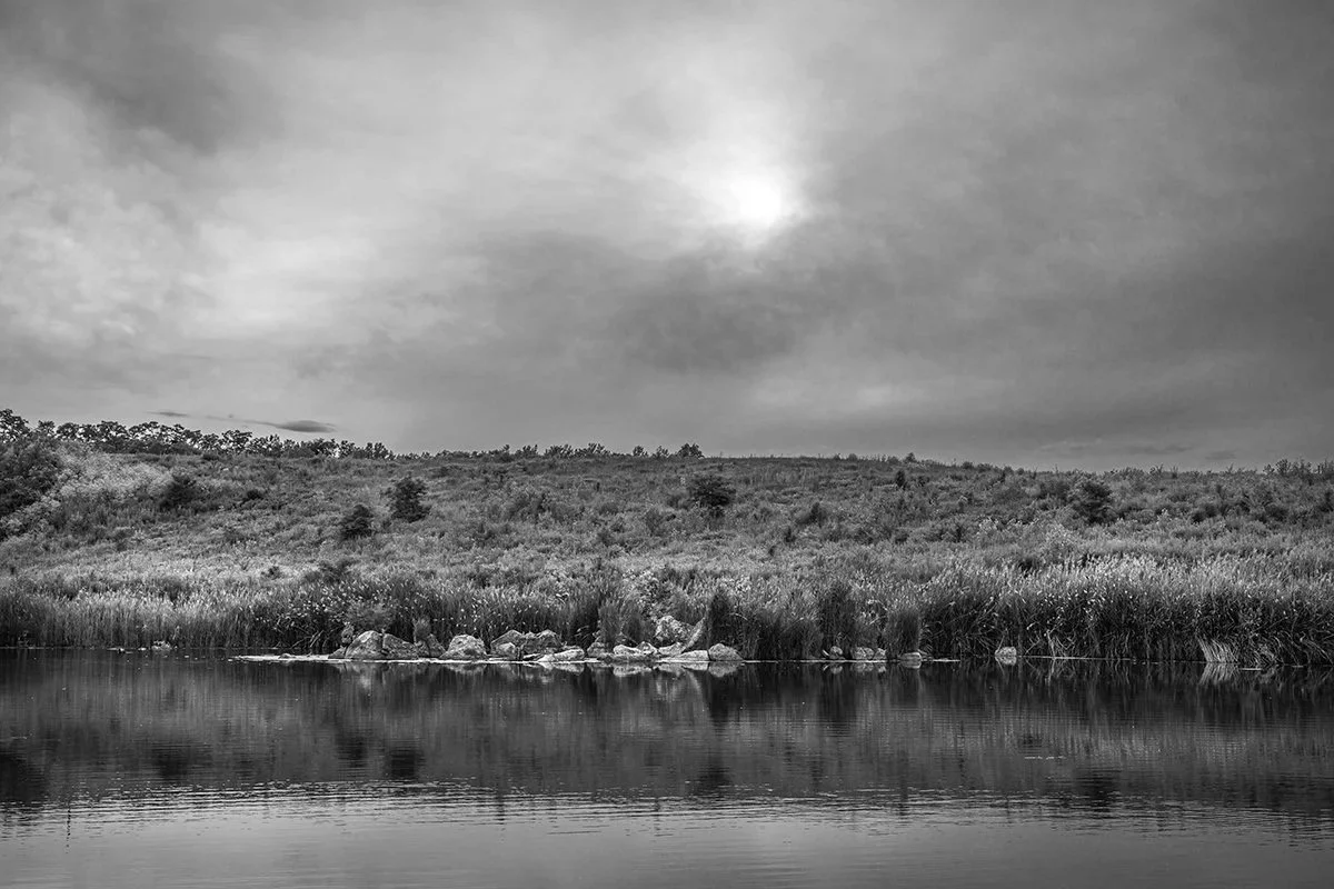 Overcast Day, Setting Sun, Pintal Pond, Quarry Trails Metro Park, Ohio