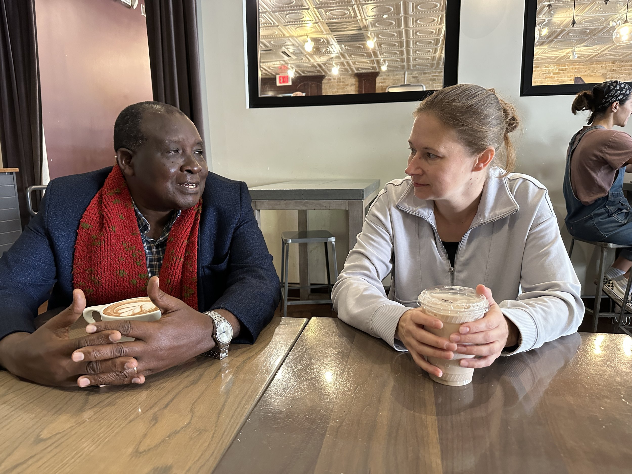 Coffee with a long-time friend