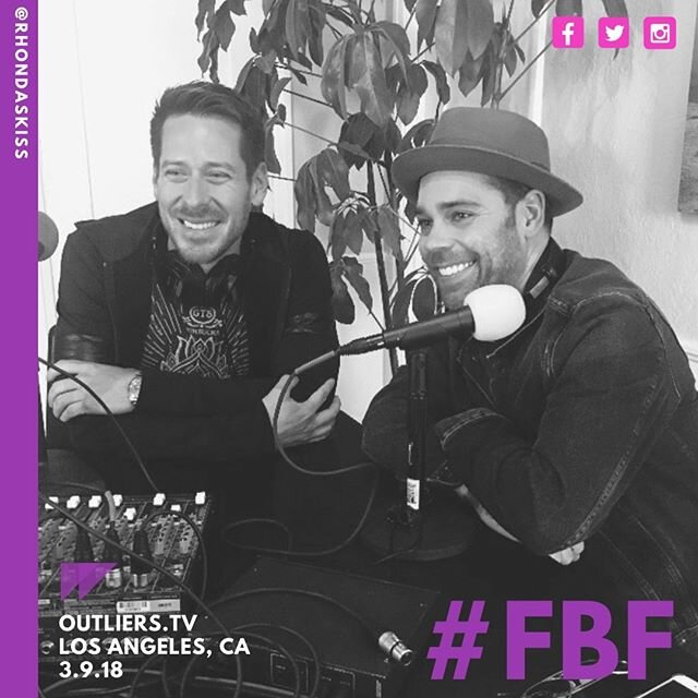 #FBF Executive Director Kyle Stefanski (@Kyle_Stefanski) sitting down with @jorgeperezjr at @OutliersTVPod to chat all these Rhonda's Kiss! Spread Love, Spread Awareness 💋 #charity #podcast #interview #fundraiser #flashbackfriday