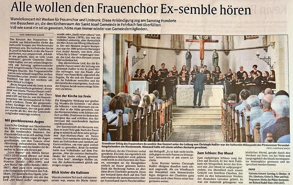 Ein gelungenes Wandelkonzert an einem Sommerabend