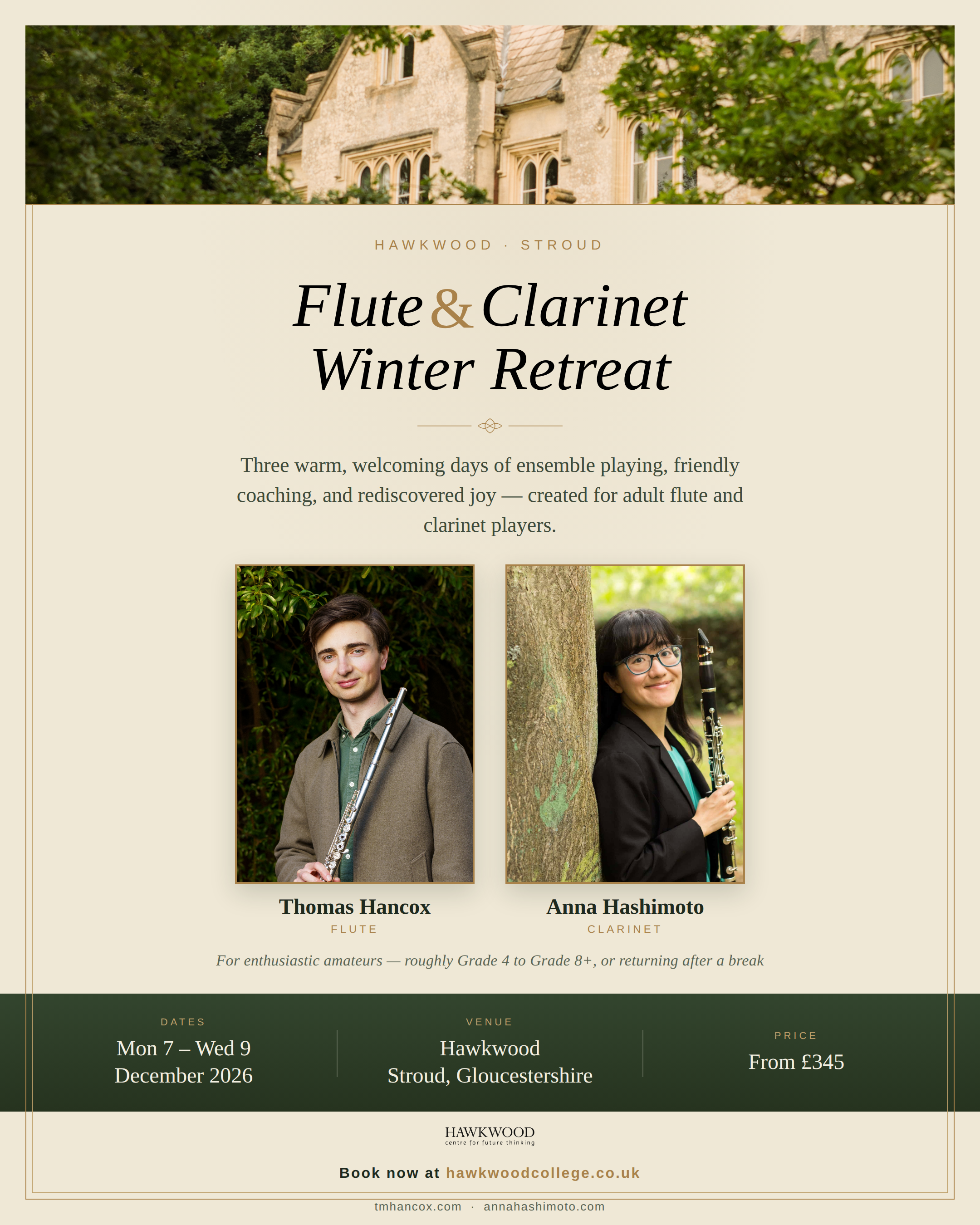 Flute &amp; Clarinet Winter Retreat