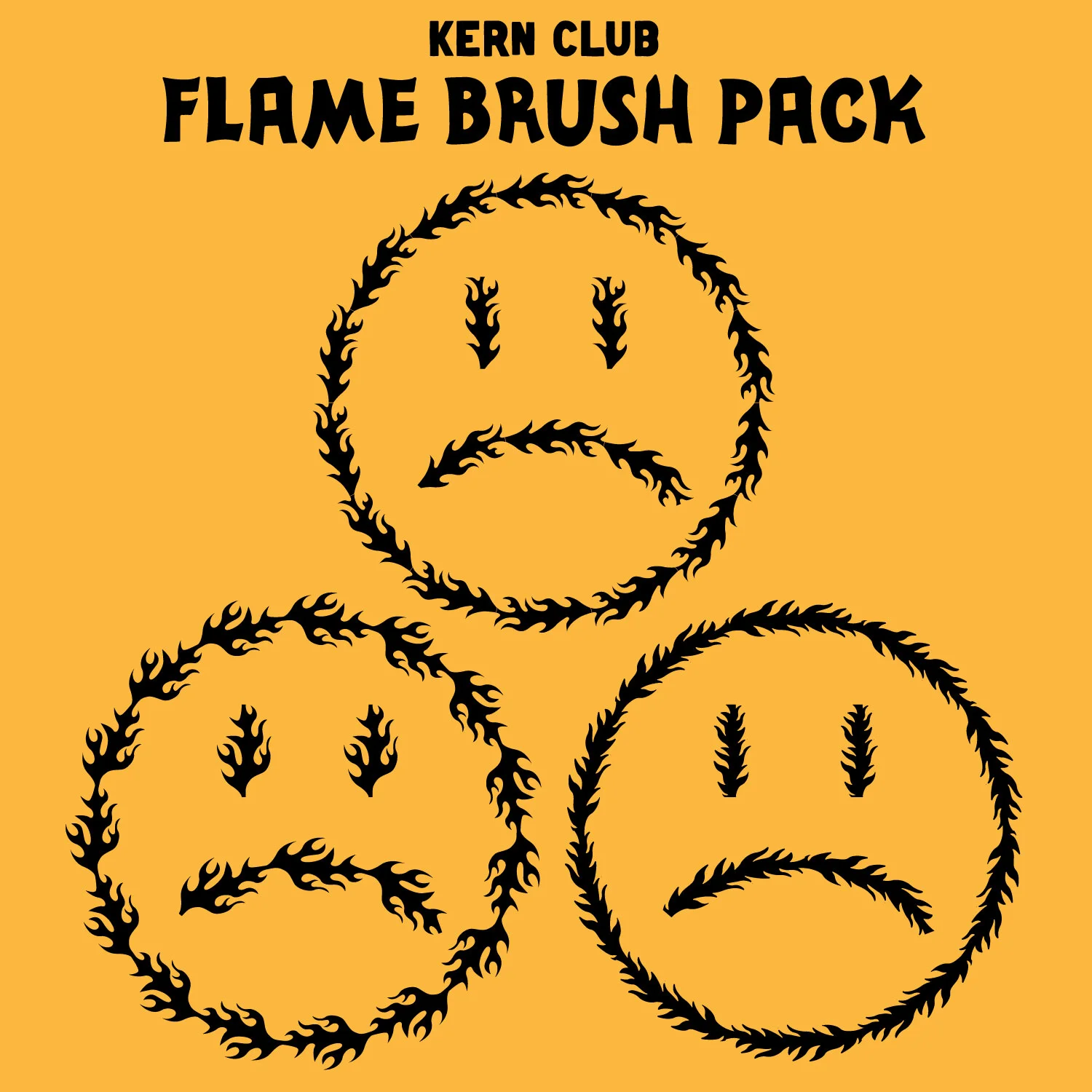 Flame Illustrator Pattern Brush — Kern Club