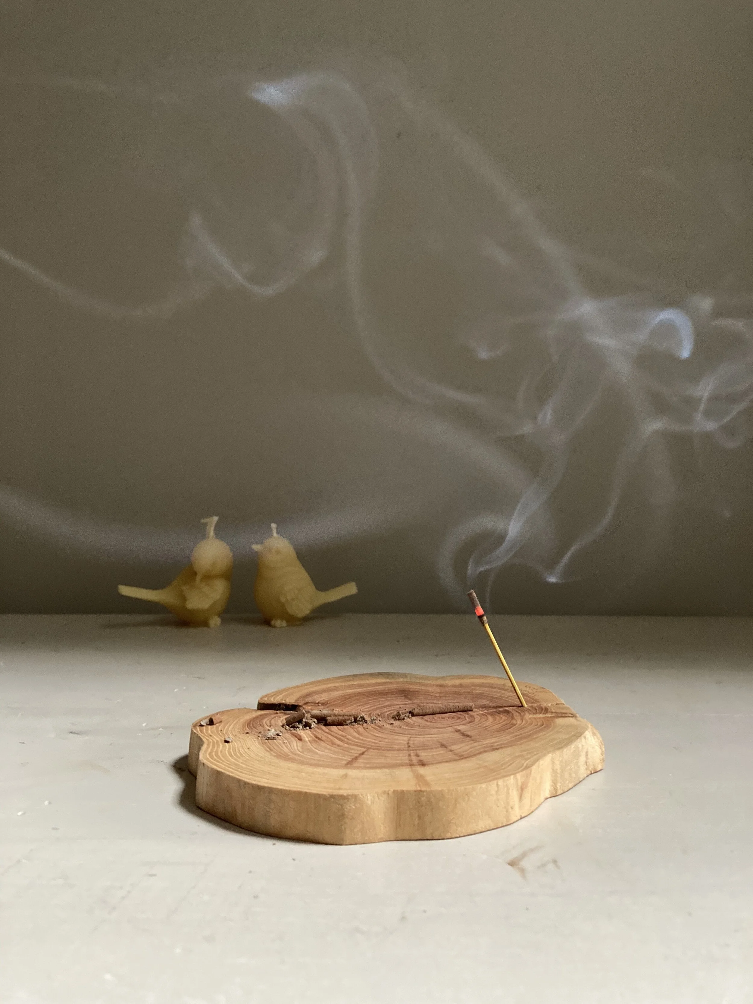 Rustic Cedar Coaster/Insence Burner