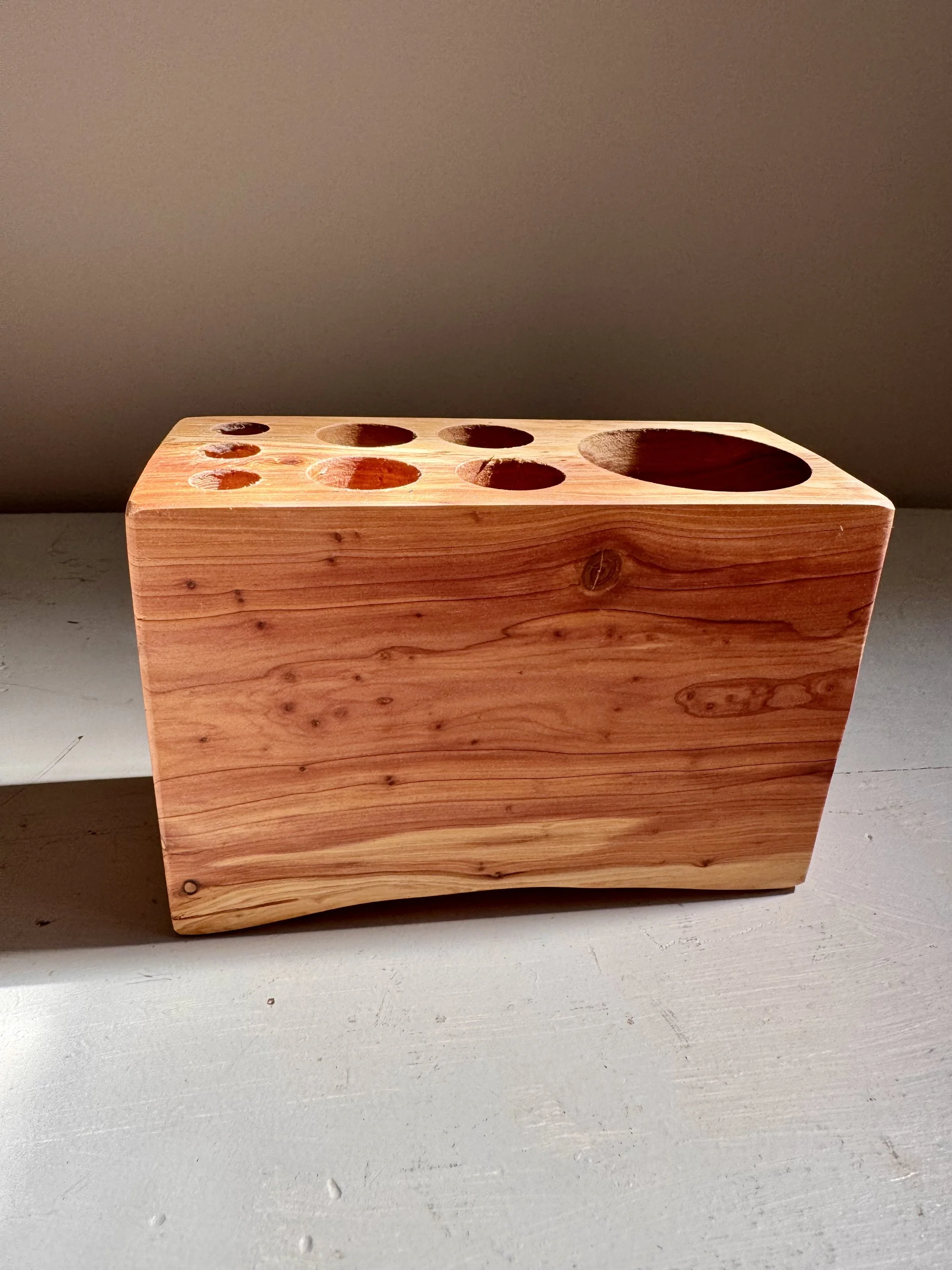 Aromatic Cedar Desk Caddy, $68