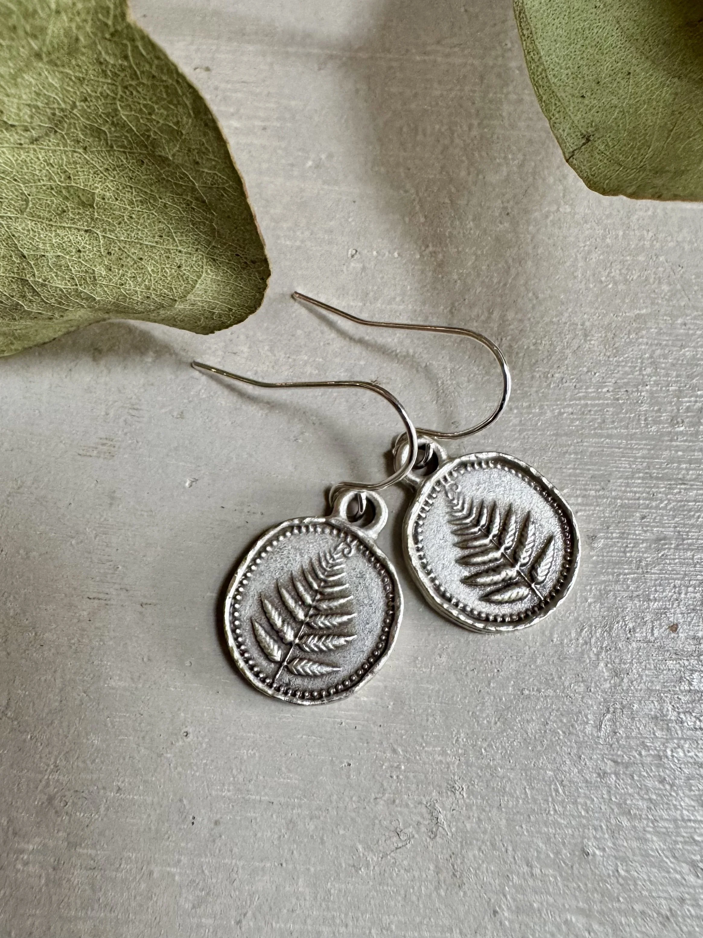 Fern Earrings by Sawdust Siren
