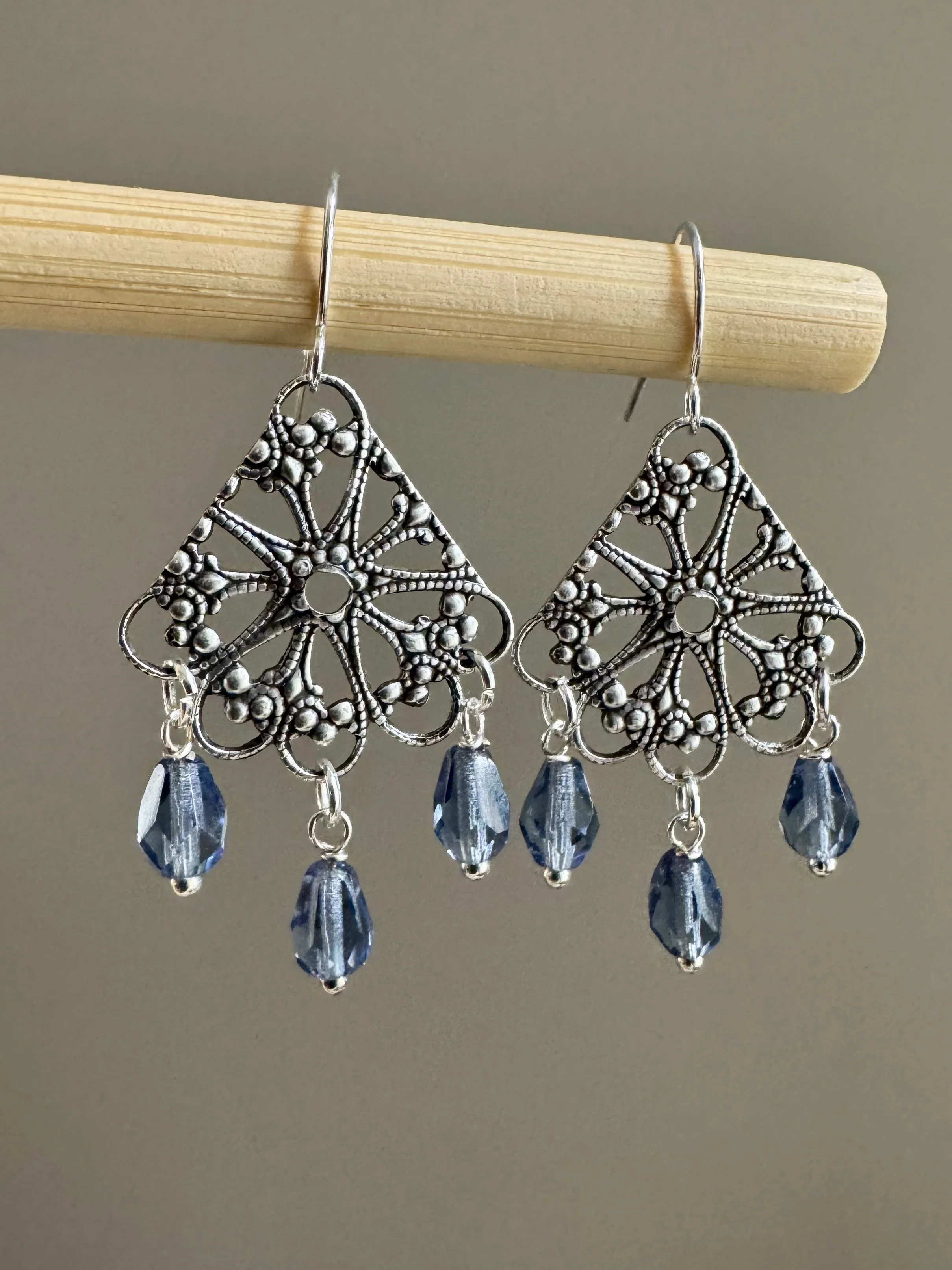 Fancy Filagree Chandelier Earrings, $34