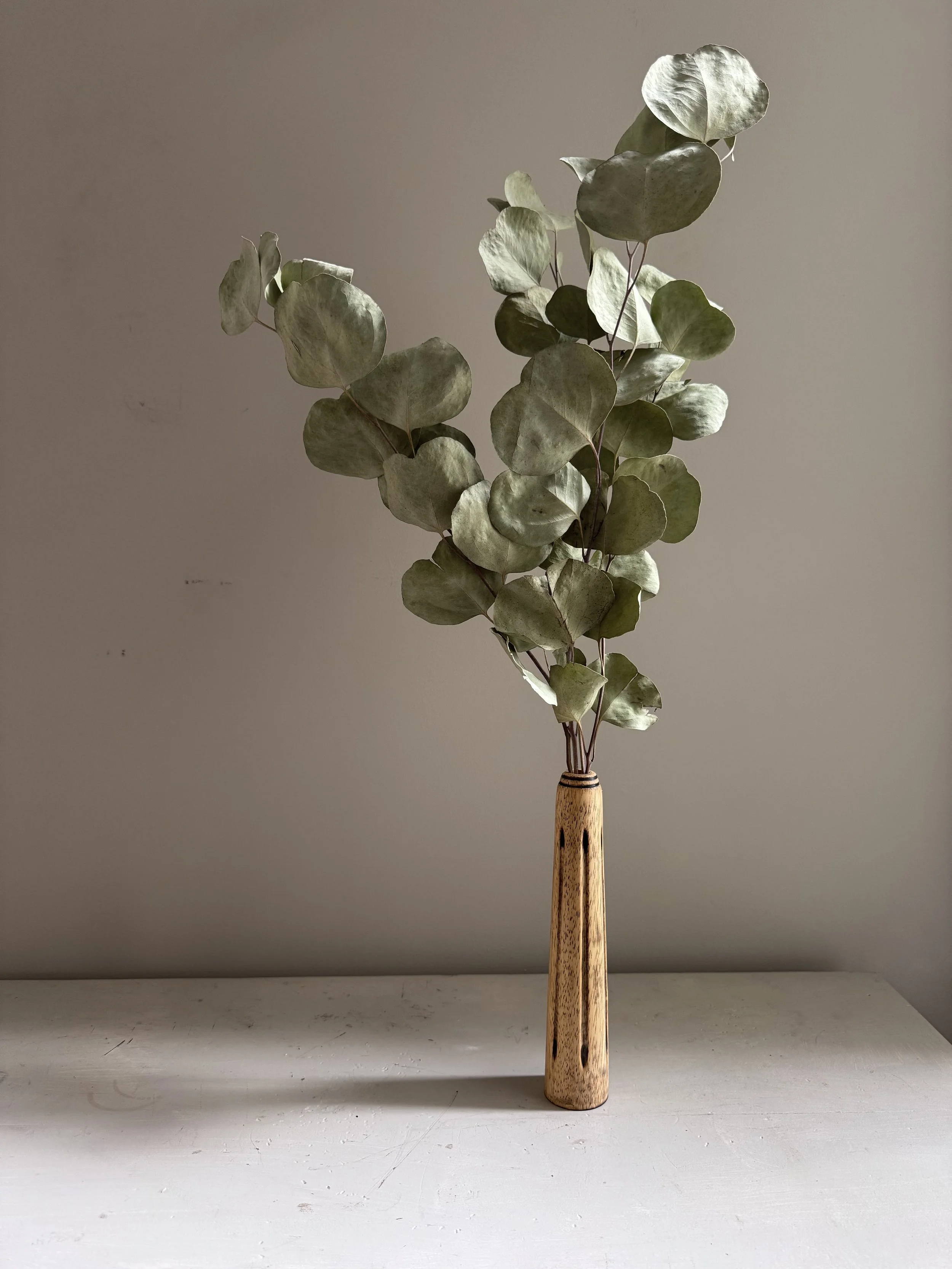 Reclaimed Wooden Vase, $38