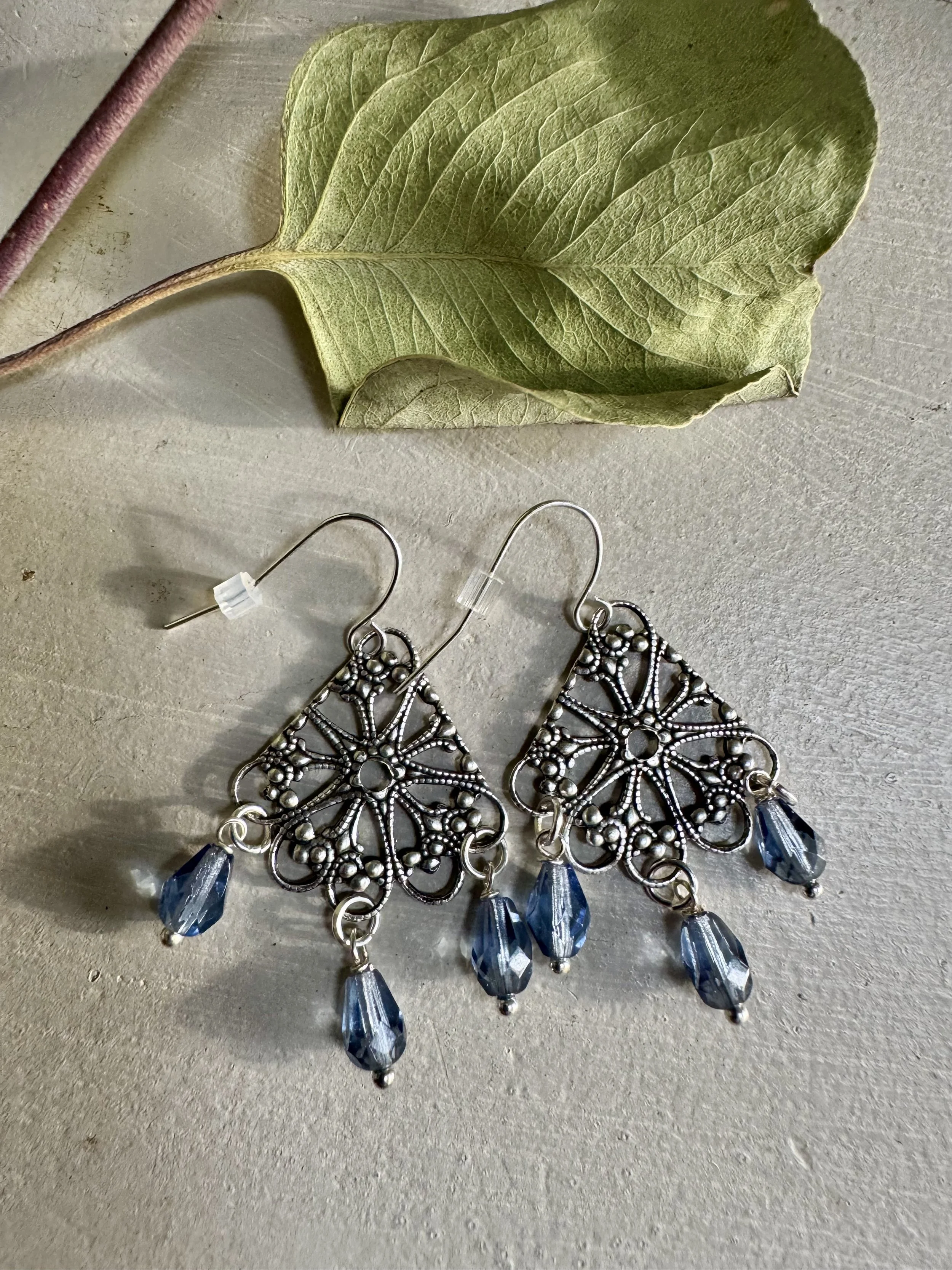 Fancy Filagree Chandelier Earrings