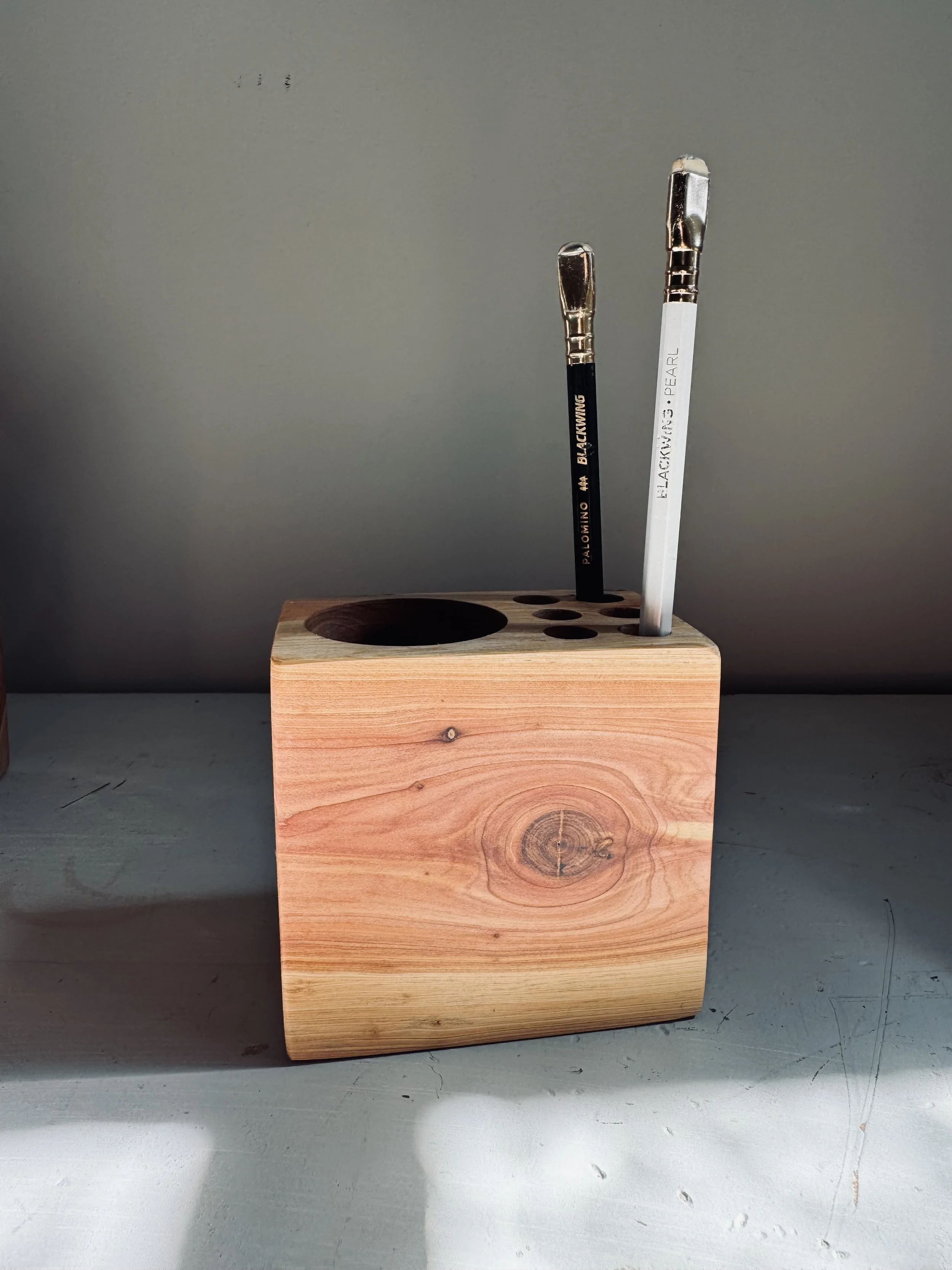 Aromatic Cedar Desk Caddy, $48