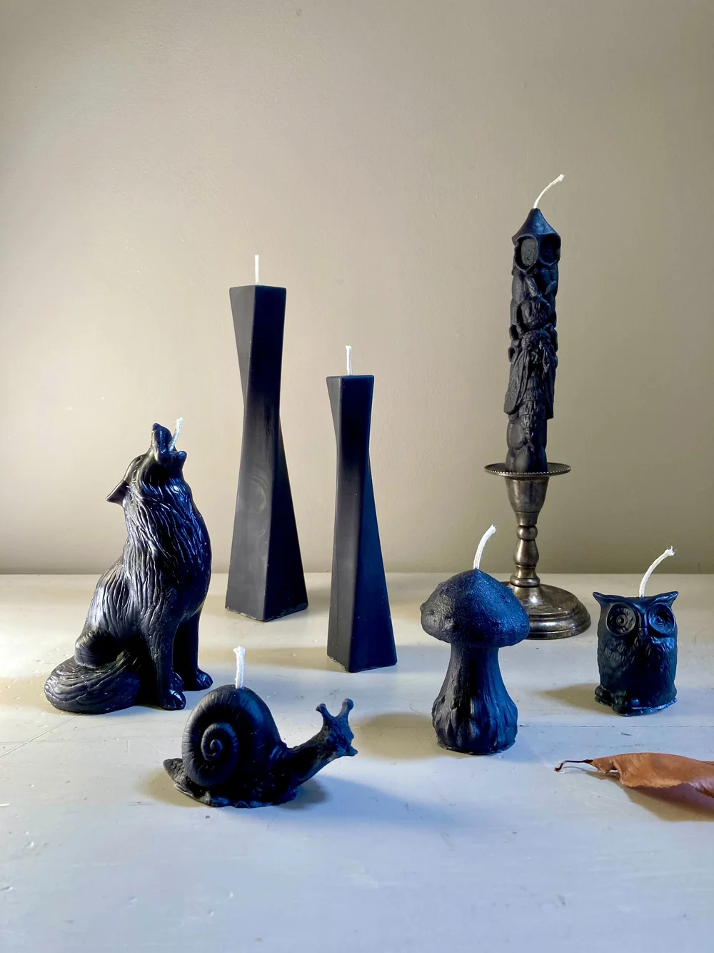 Black Beeswax Candles, $4-$34 — Sawdust Siren