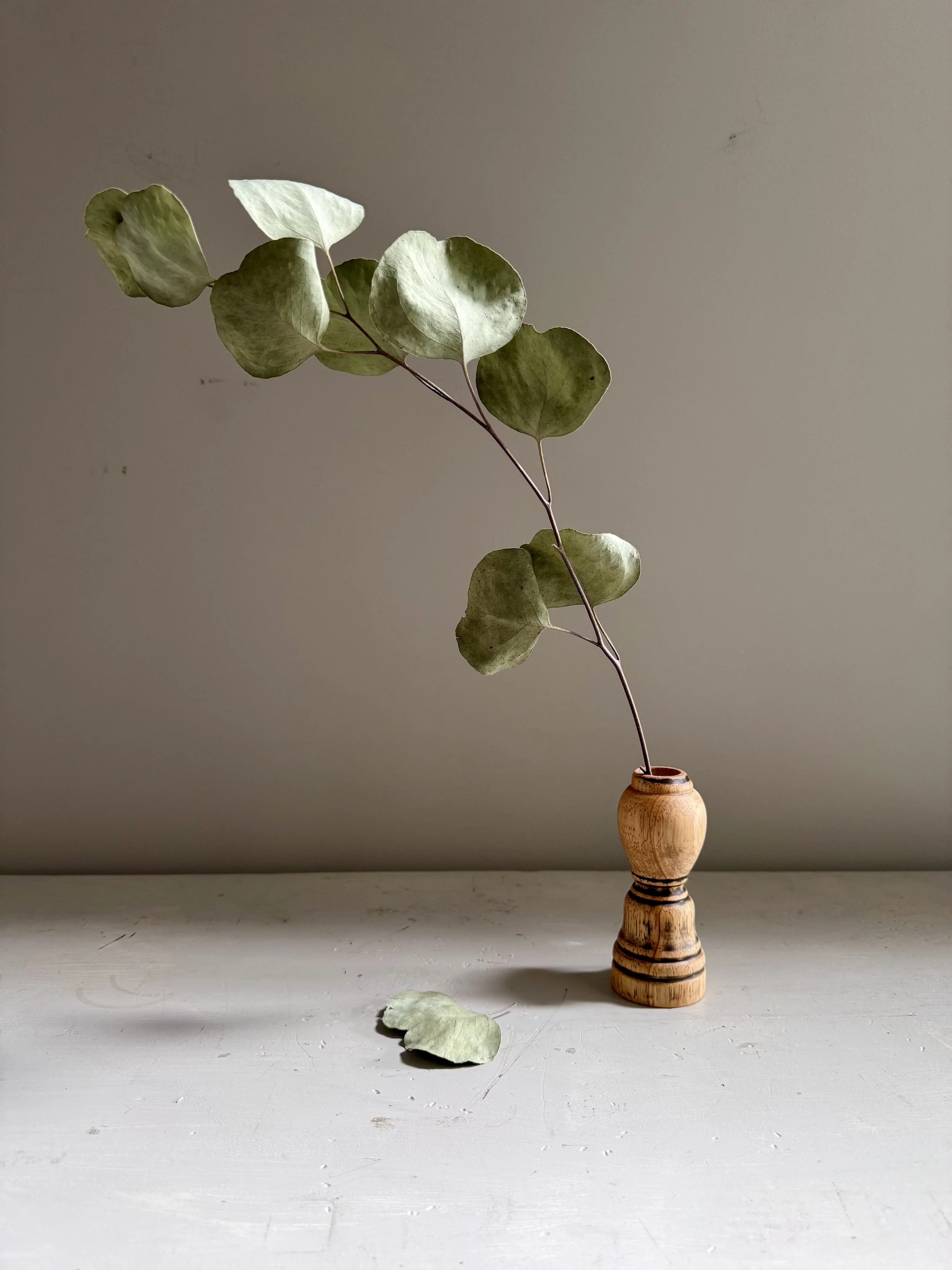 Reclaimed Wooden Vase, $28