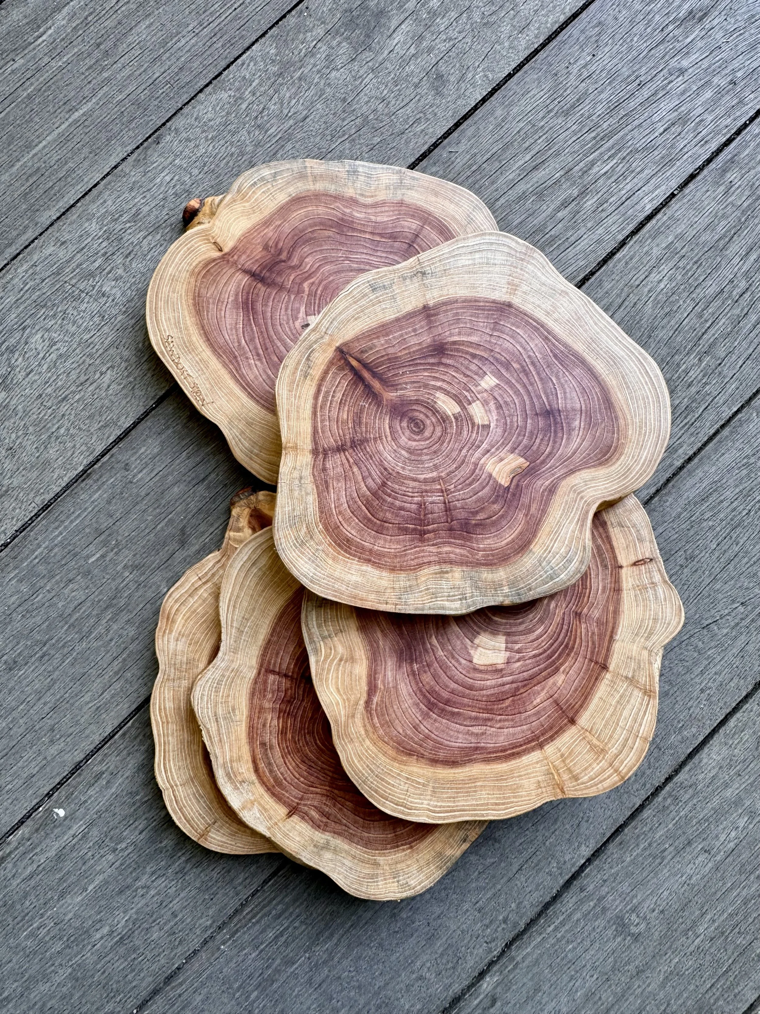 Rustic Cedar Coaster, $12