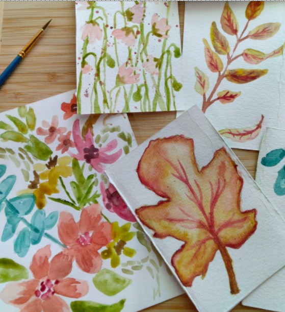 Watercolor Painting for Beginners- Practicing with Flora with Marijke