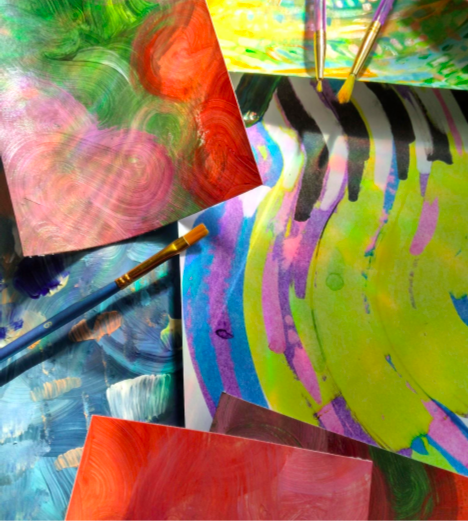 Painting Abstract with Acrylics with Marijke