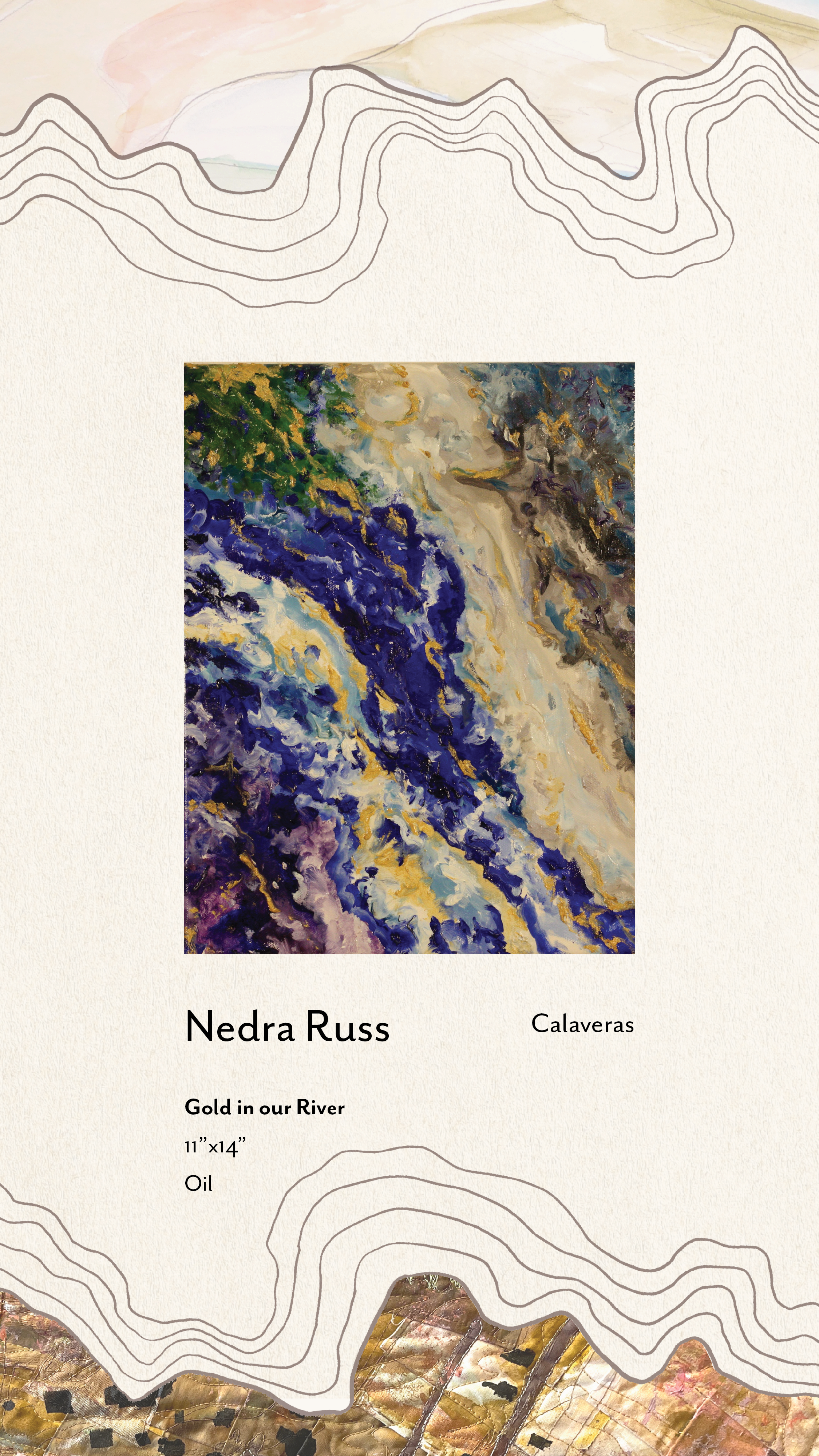 "Gold in our River" by Nedra Russ (Calaveras)
