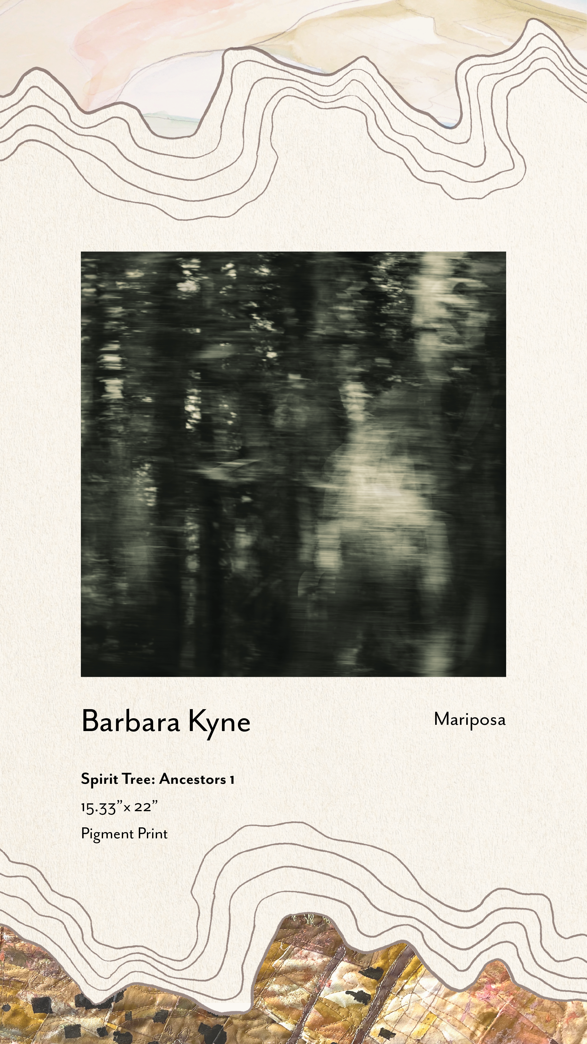 "Spirit Tree: Ancestors 1" by Barbara Kyne (Mariposa)