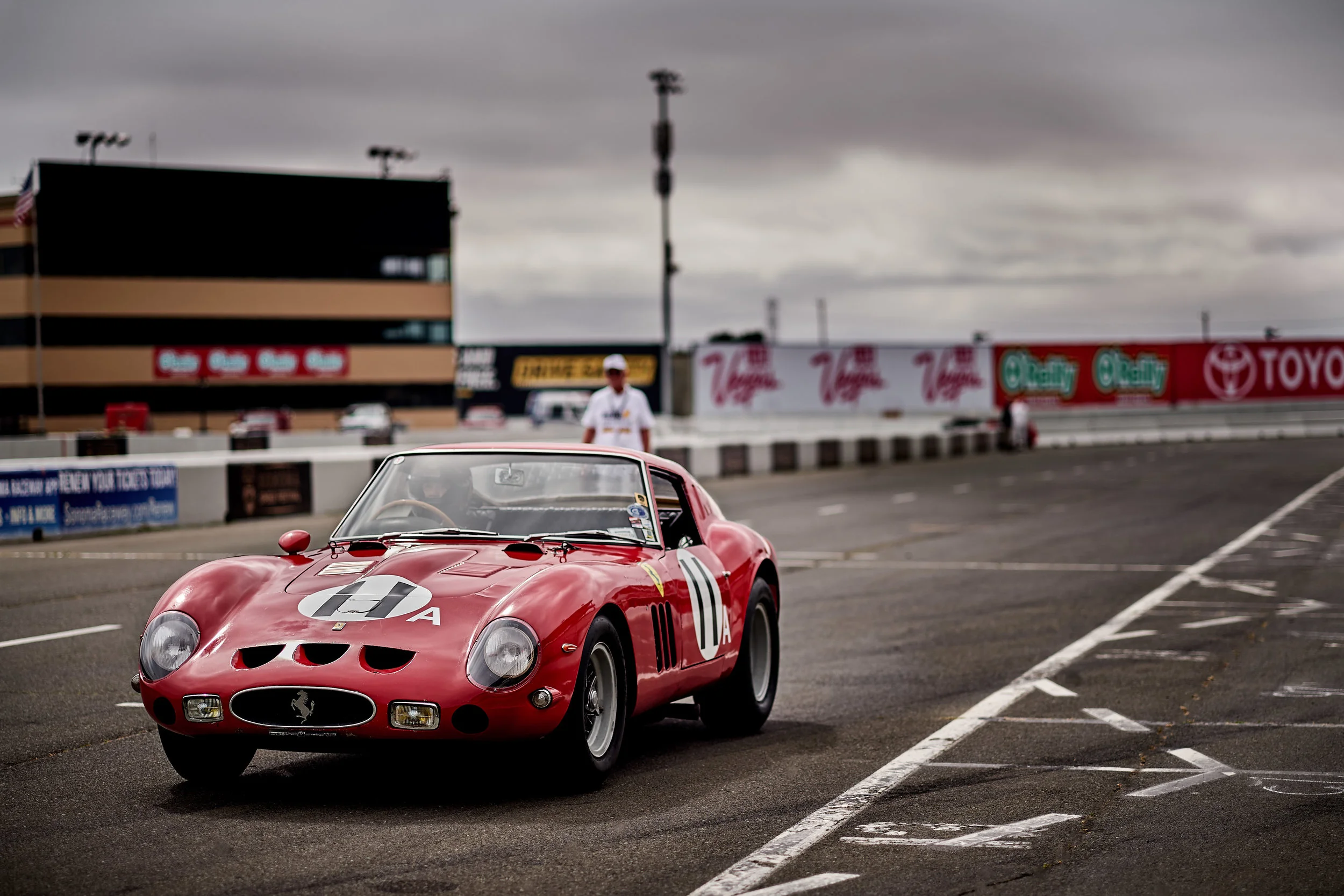 Unrestored 1962 Ferrari 250 GTO #3647 GT originally delivered to John Surtees for Maranello Concessionaires / Bowmaker Racing Team per M.C. Order No. 38 - June, 6, 1962. Possibly the most beautiful (and expensive) car in the world. Purchased by present owner in 1967.