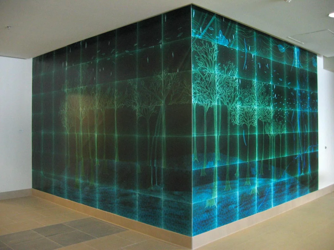   Leaves are Falling on the Island , 112” x 180”, C-prints. (2006) 