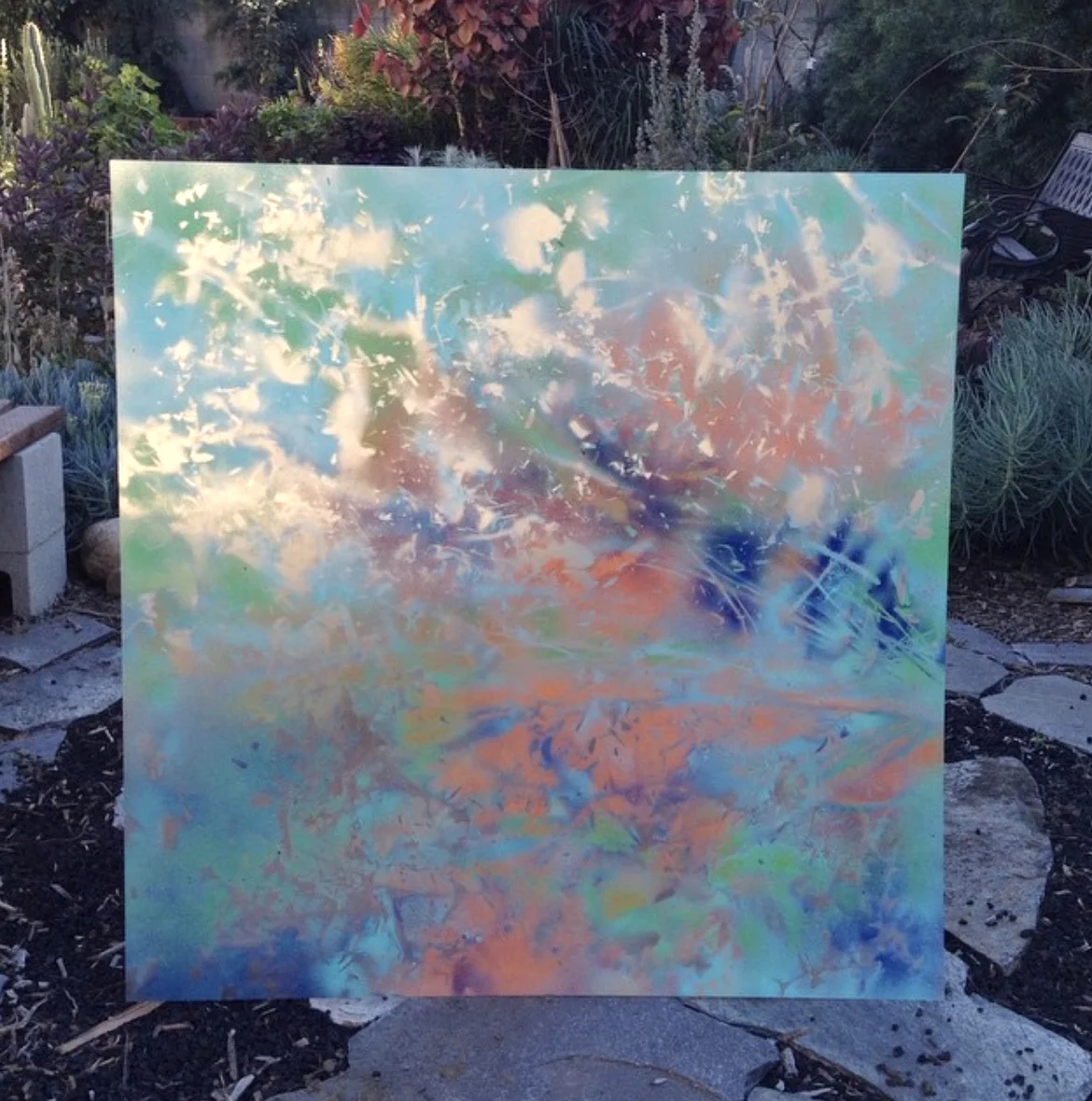  spray paint on metal experiments 