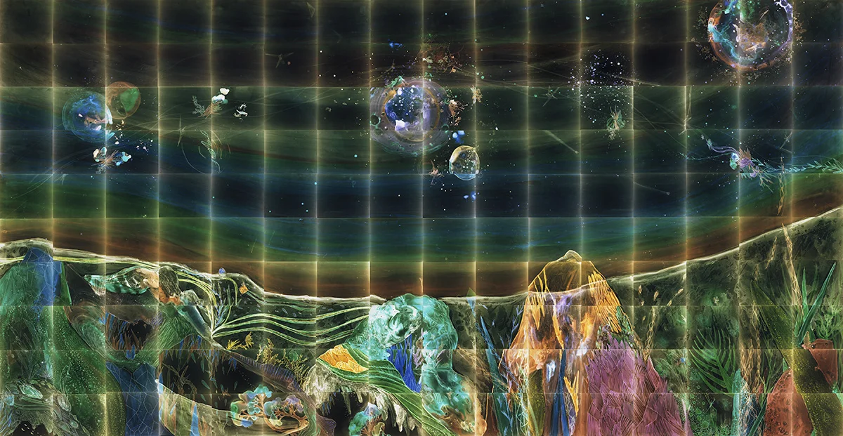 The Colorbands , 200” x 384", c-prints (2010)