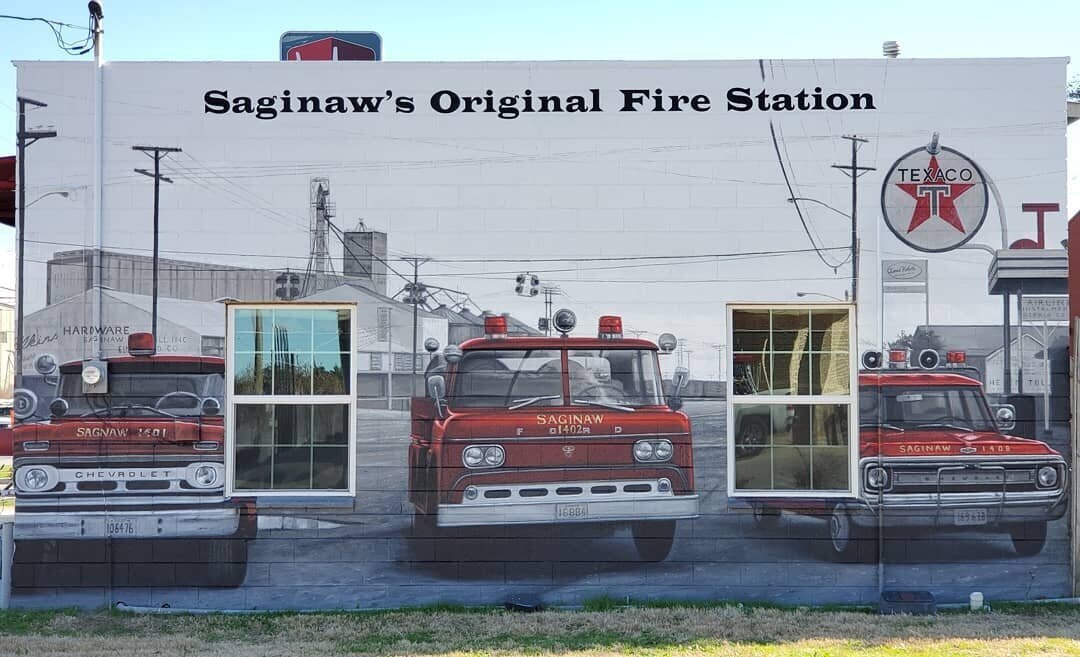 Saginaw's Original Fire Station Mural