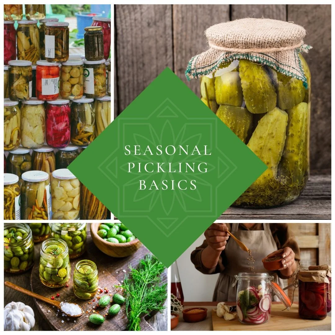 Seasonal Pickling Basics - August 26th - 6 p.m.