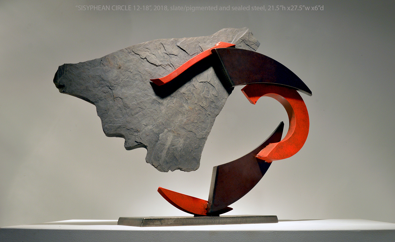 John Van Alstine Sculpture | "Sisyphean Circle 12-18", 2018