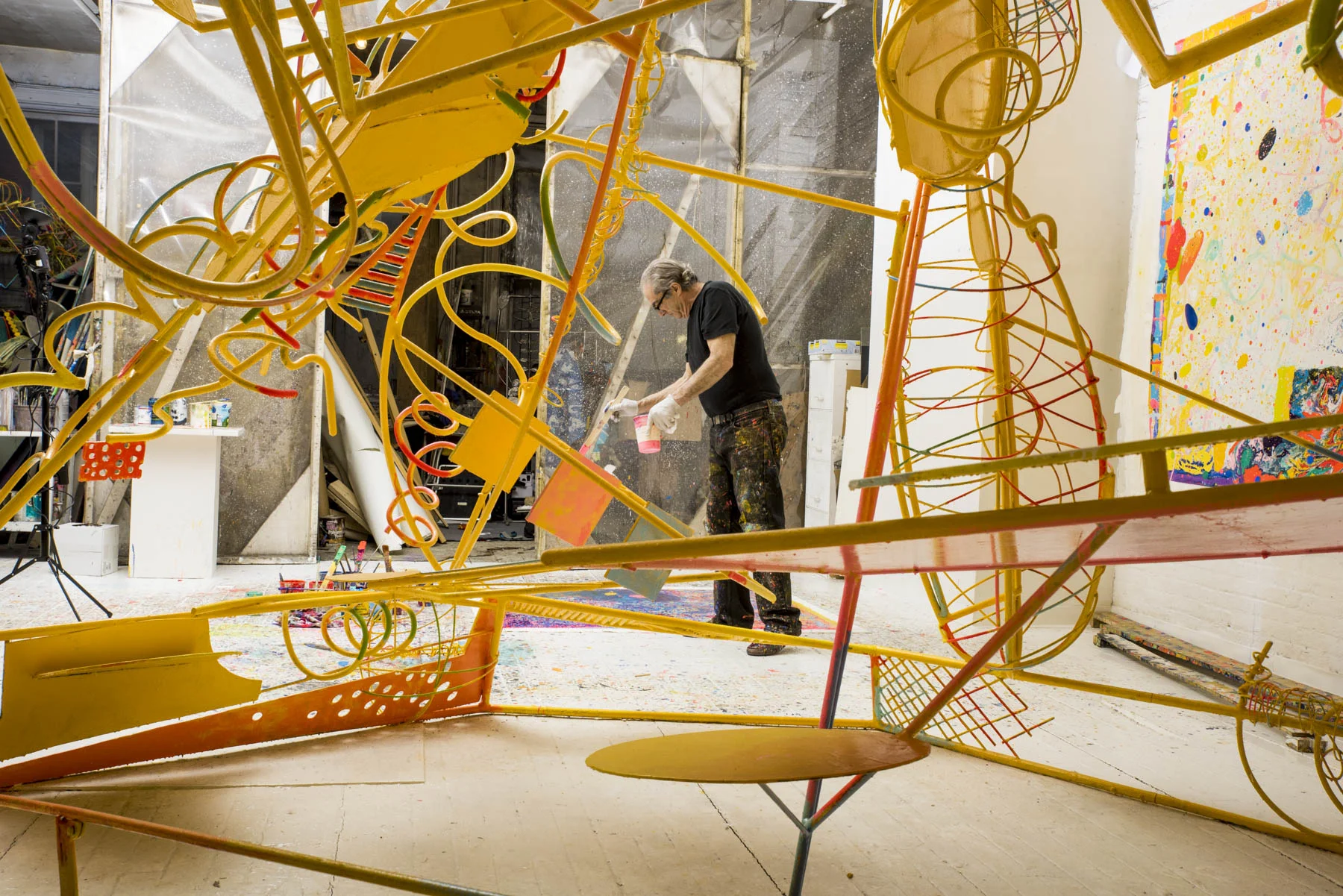 Peter Reginato working in his studio, photo by Jeremy N. White ( jeremynwhite.com )