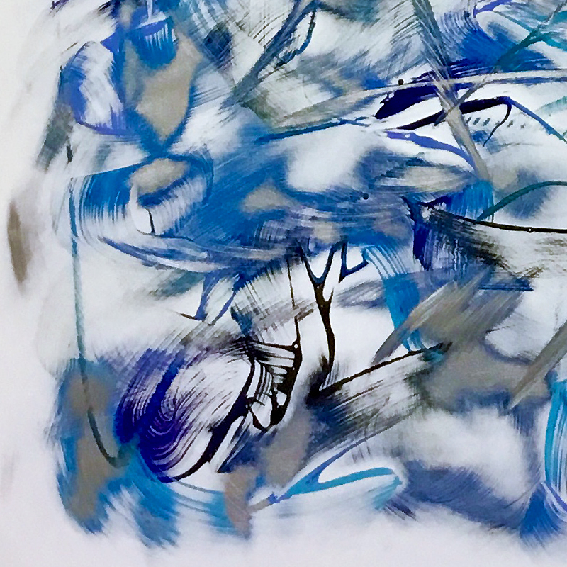 Kevin Barrett Paintings on Aluminum | "Bluejay", 2019